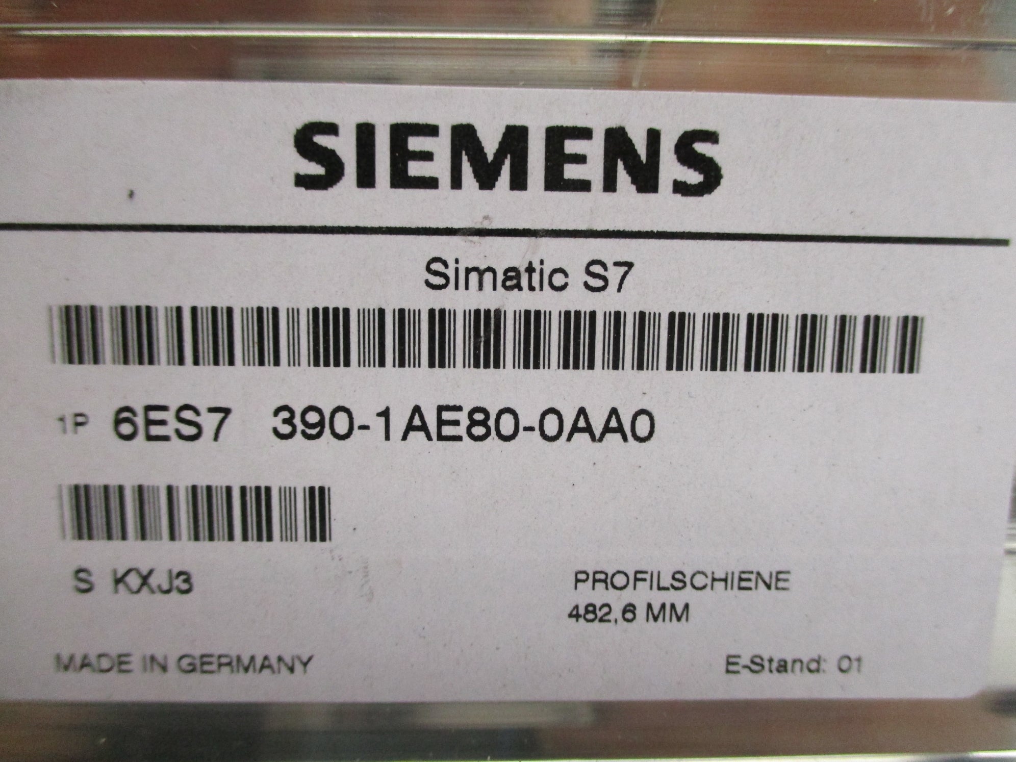 SIEMENS 6ES7390-1AE80-0AA0 NUPI