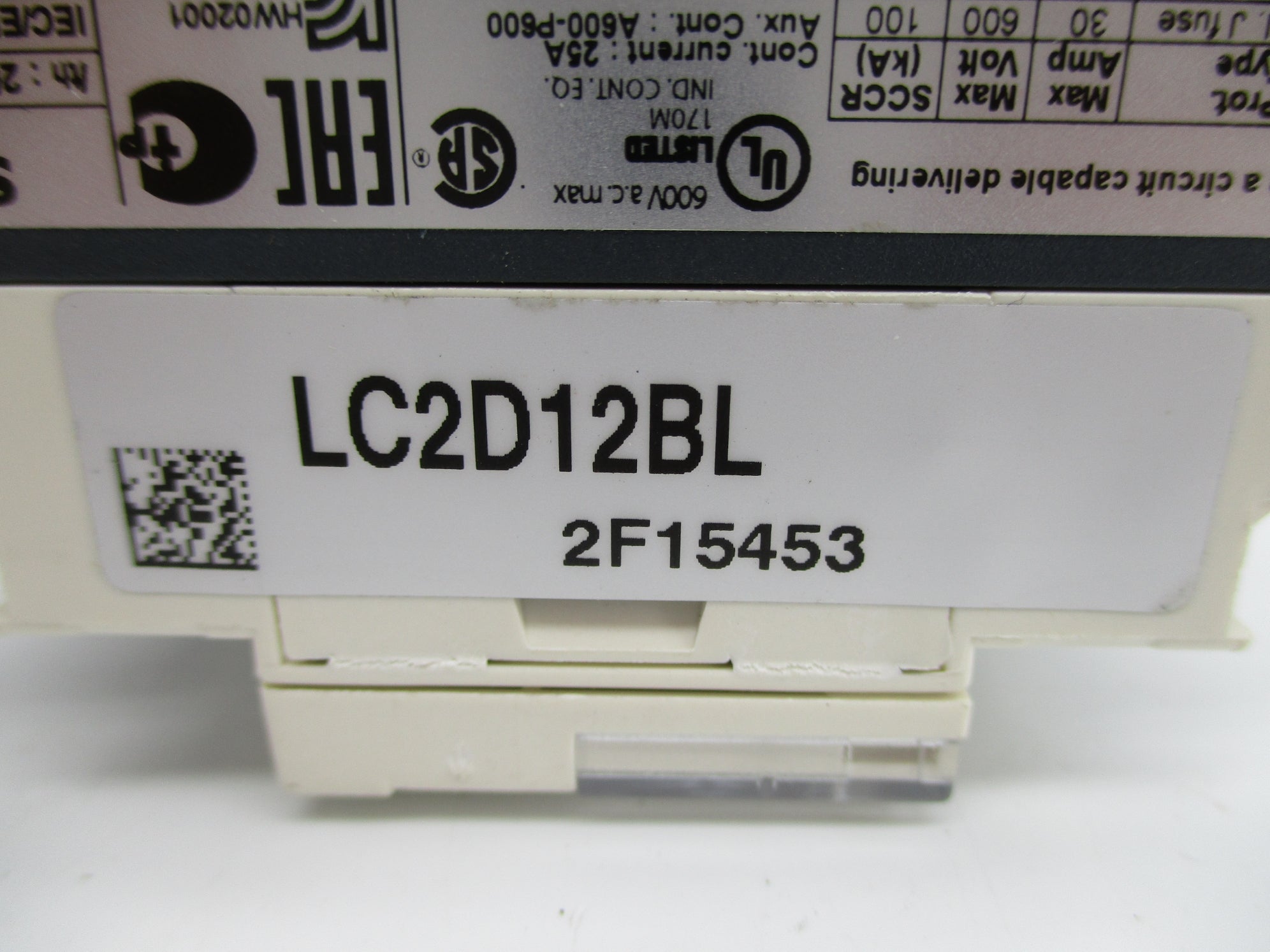 SCHNEIDER ELECTRIC LC2D12BL 24VDC NUPI