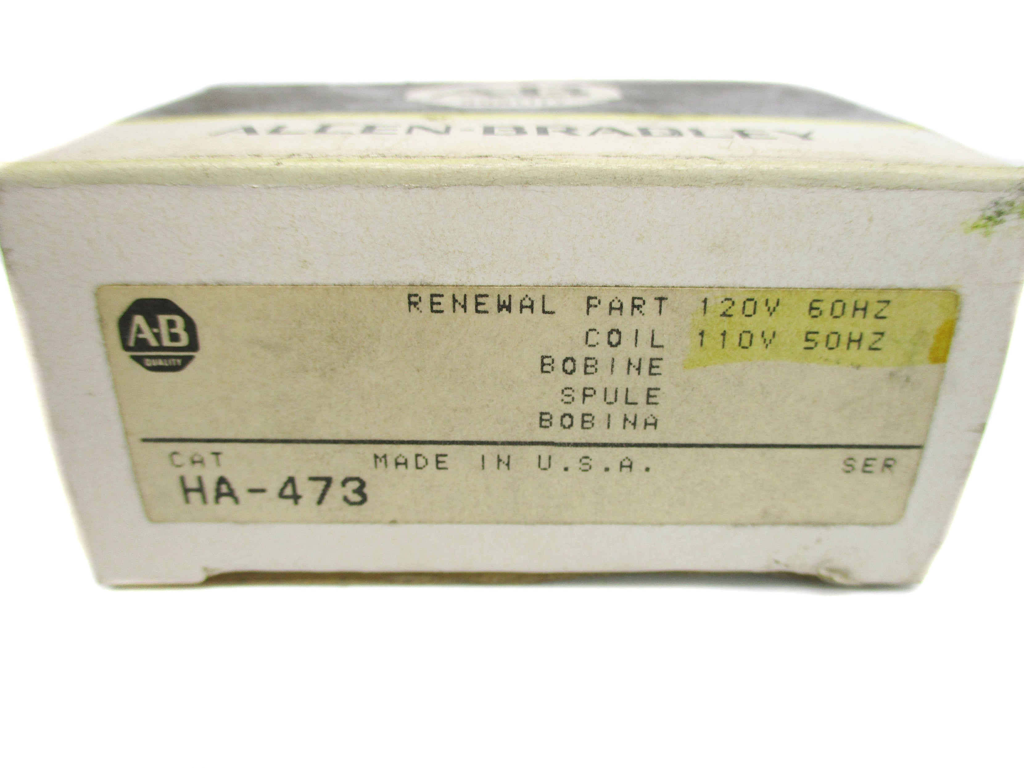 INDUSTRIAL SPARE PART HA-473 110/120V (BK/YL) NSMP
