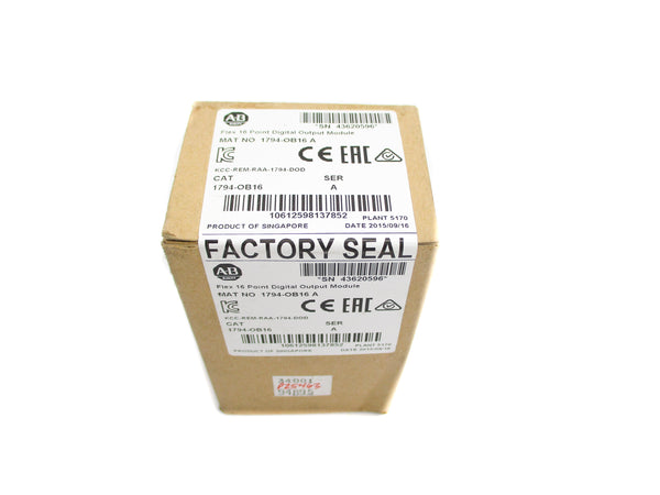 ALLEN BRADLEY 1794-OB16 SER. A DATE: 2015 NSFS