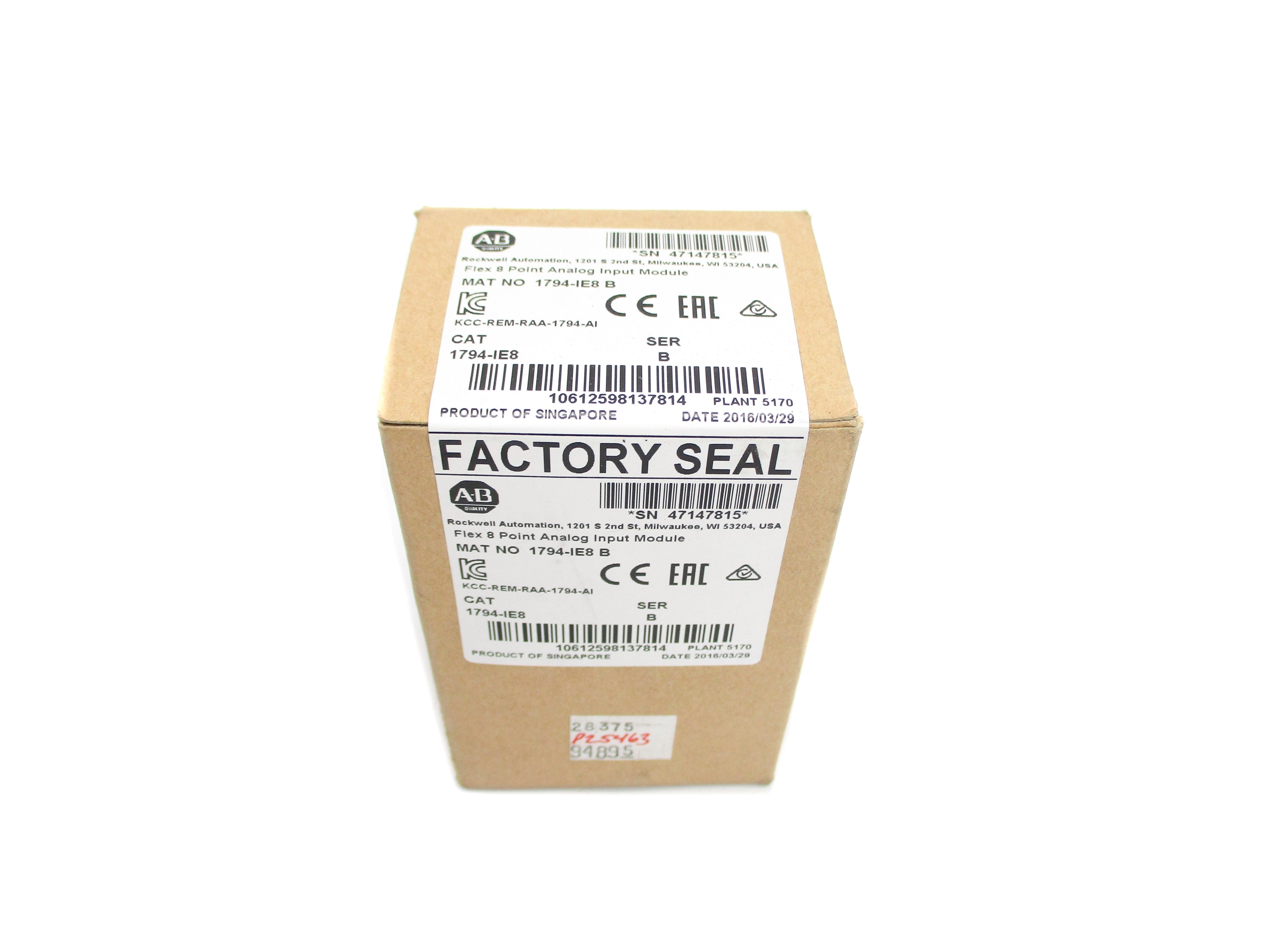 ALLEN BRADLEY 1794-IE8 SER. B DATE: 2016 NSFS