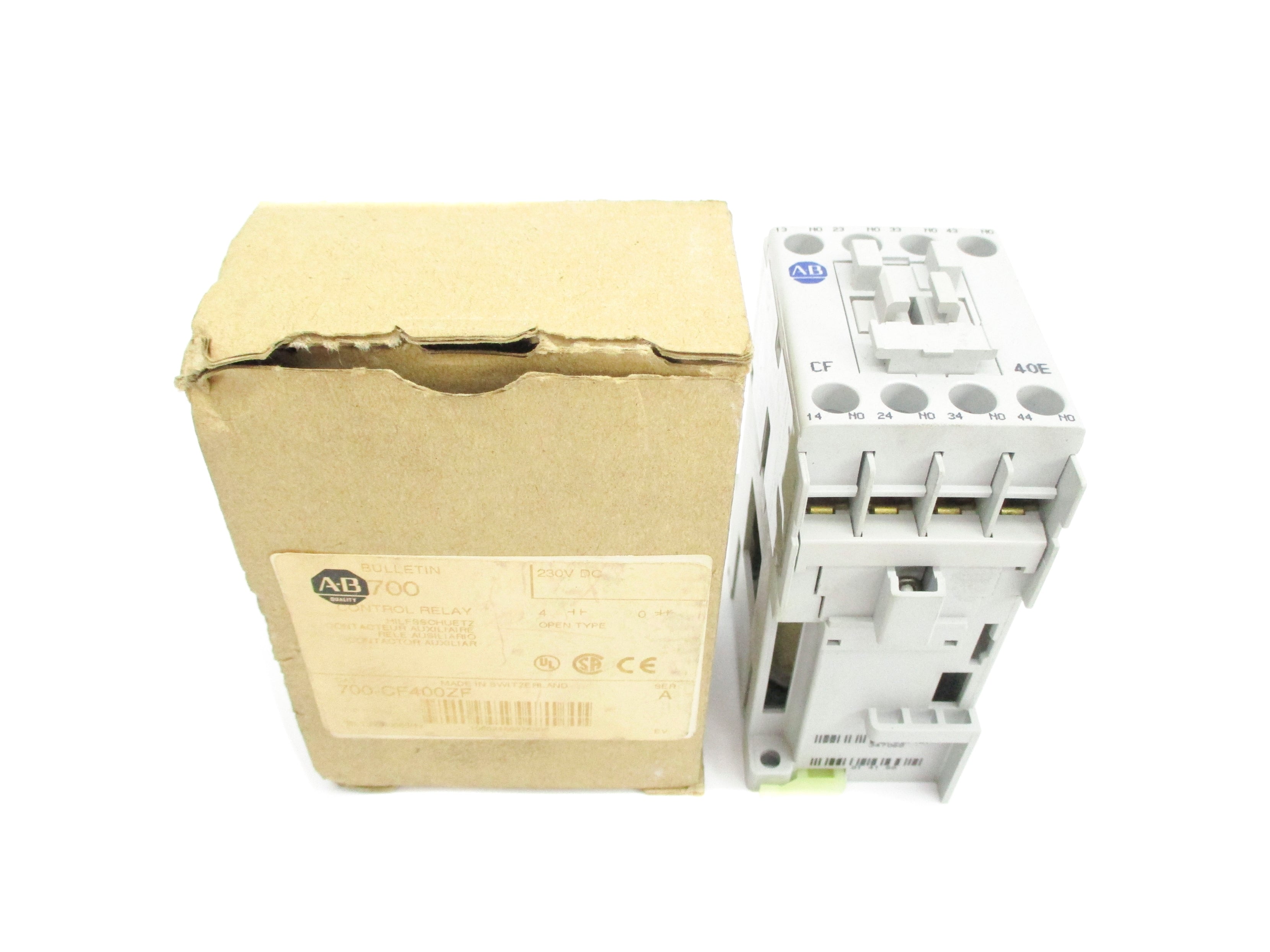 INDUSTRIAL SPARE PART 700-CF400ZF SER. A 230VDC (AS PICTURED) (BR/WH) NSMP