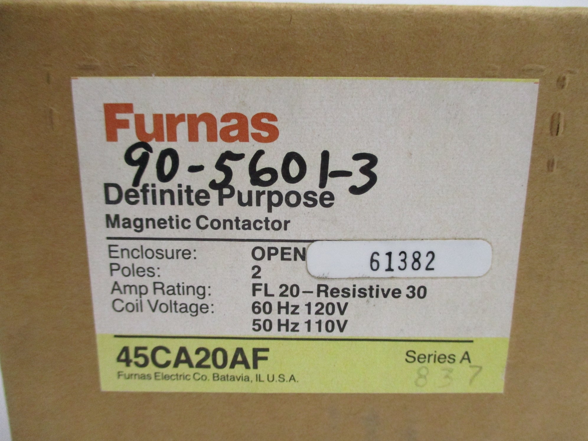FURNAS 45CA20AF SER. A 110/120V NSMP