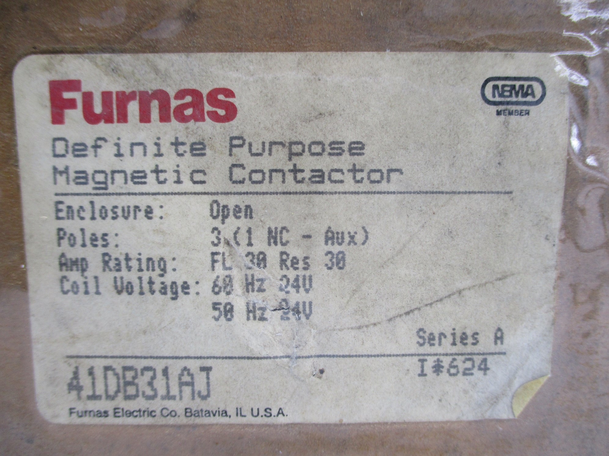 FURNAS 41DB31AJ SER. A 24V NSMP