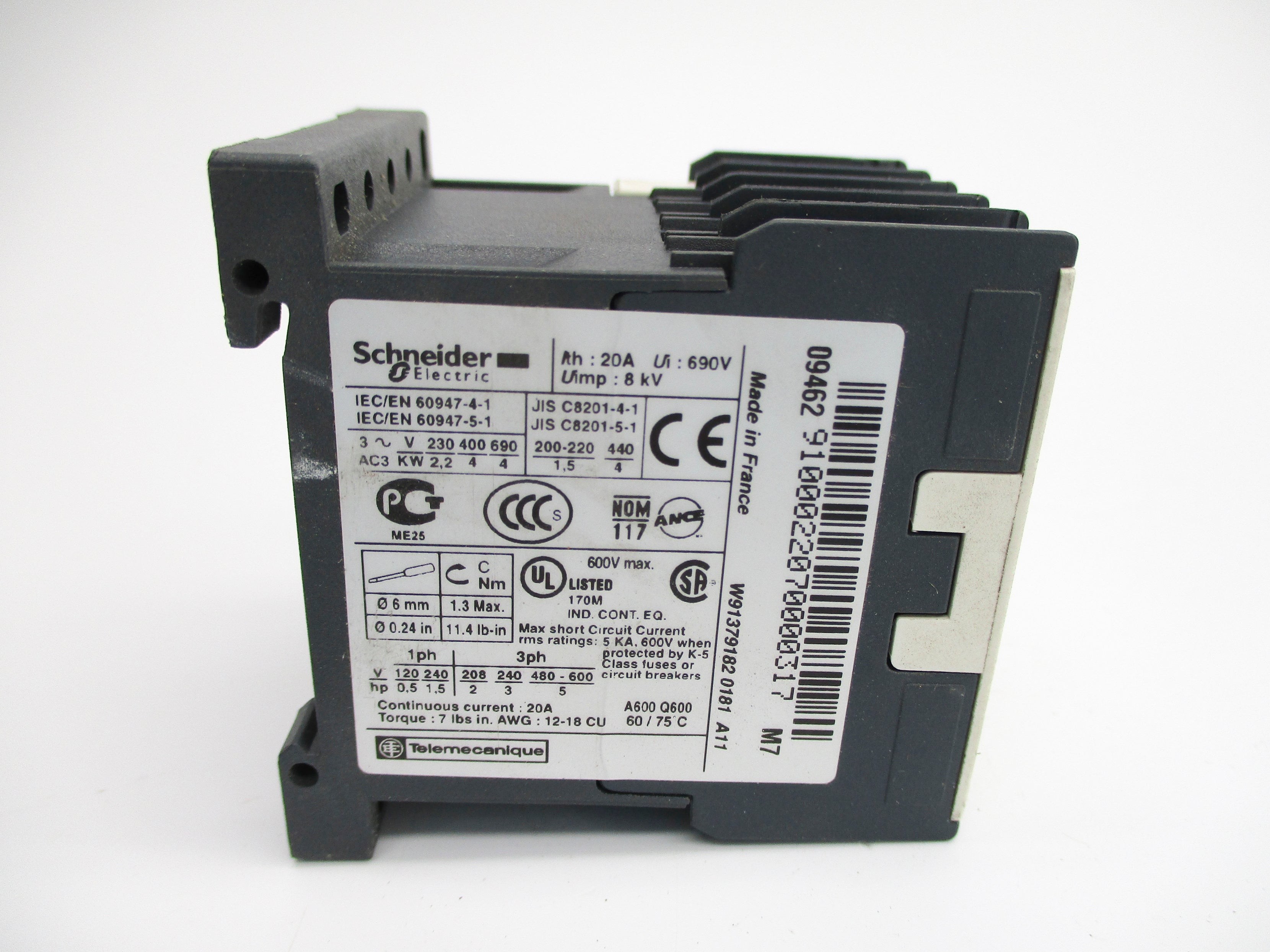 SCHNEIDER ELECTRIC LC1K0910M7 220/230V UNMP