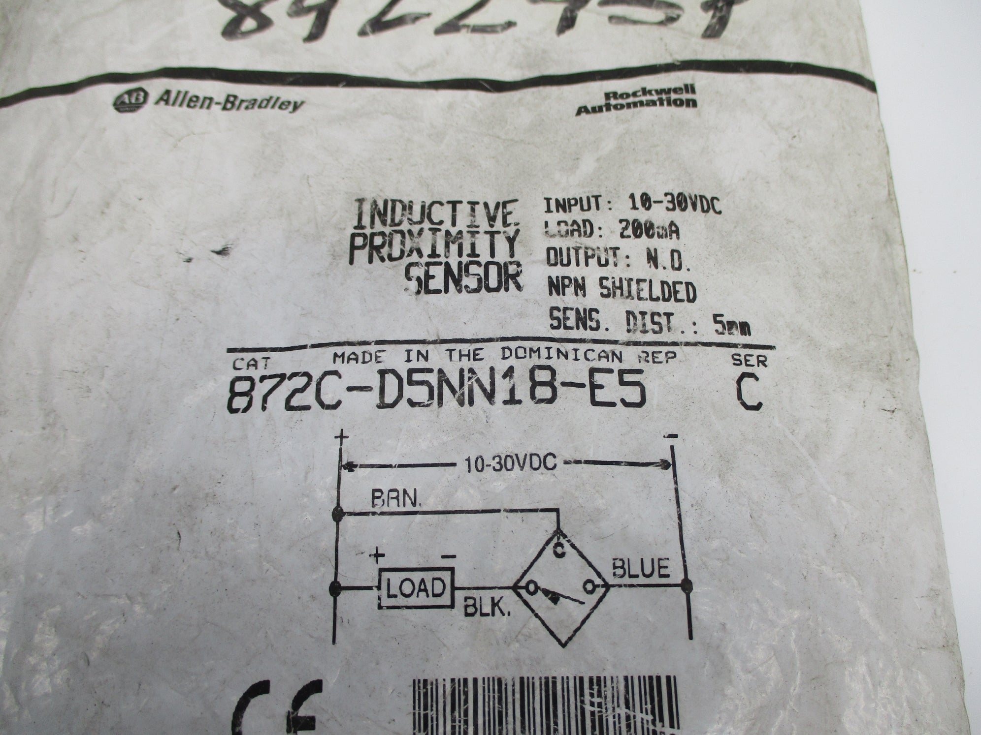 ALLEN BRADLEY 872C-D5NN18-E5 SER. C NSMP