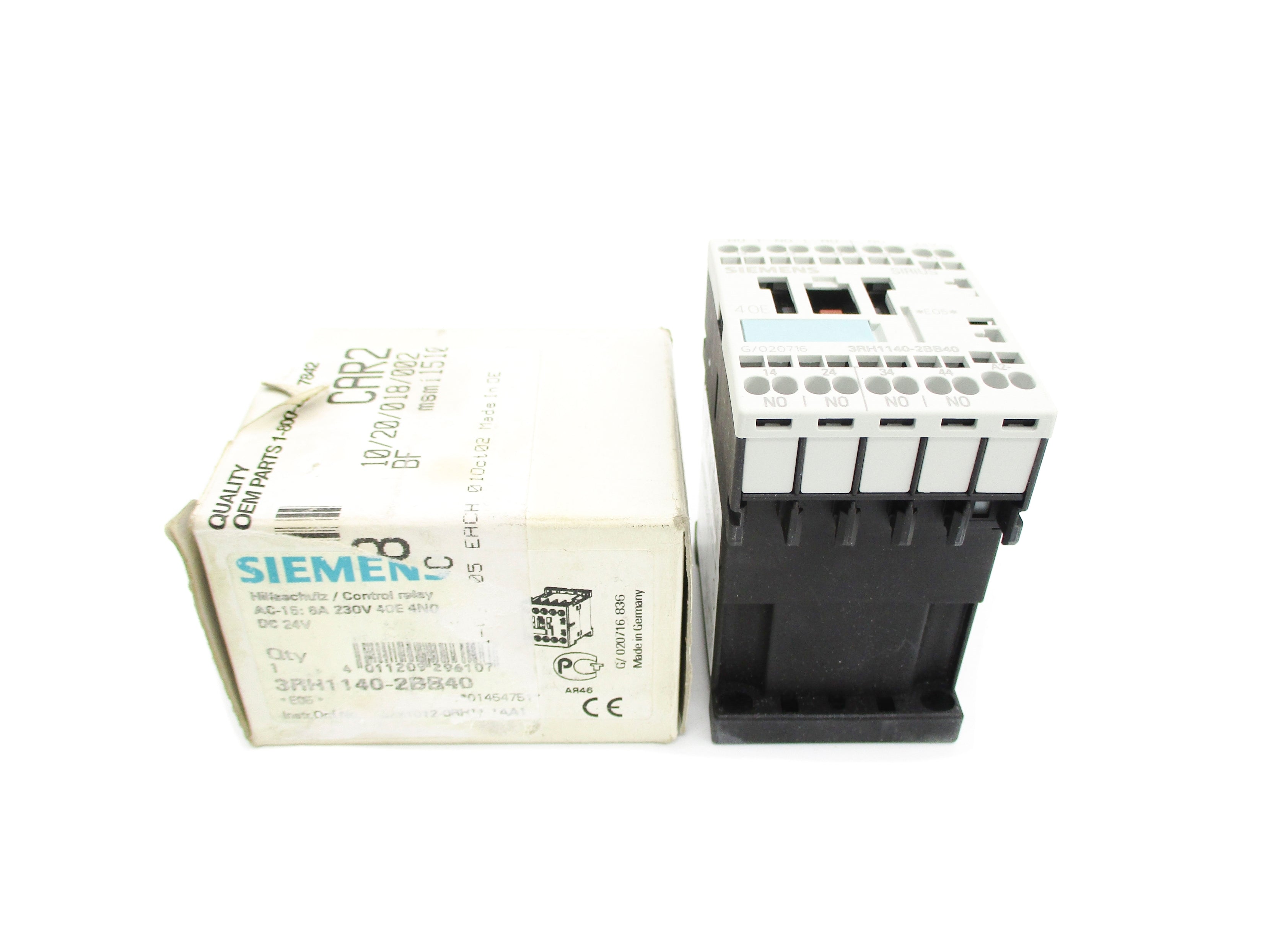 SIEMENS 3RH1140-2BB40 24VDC 6A NSMP