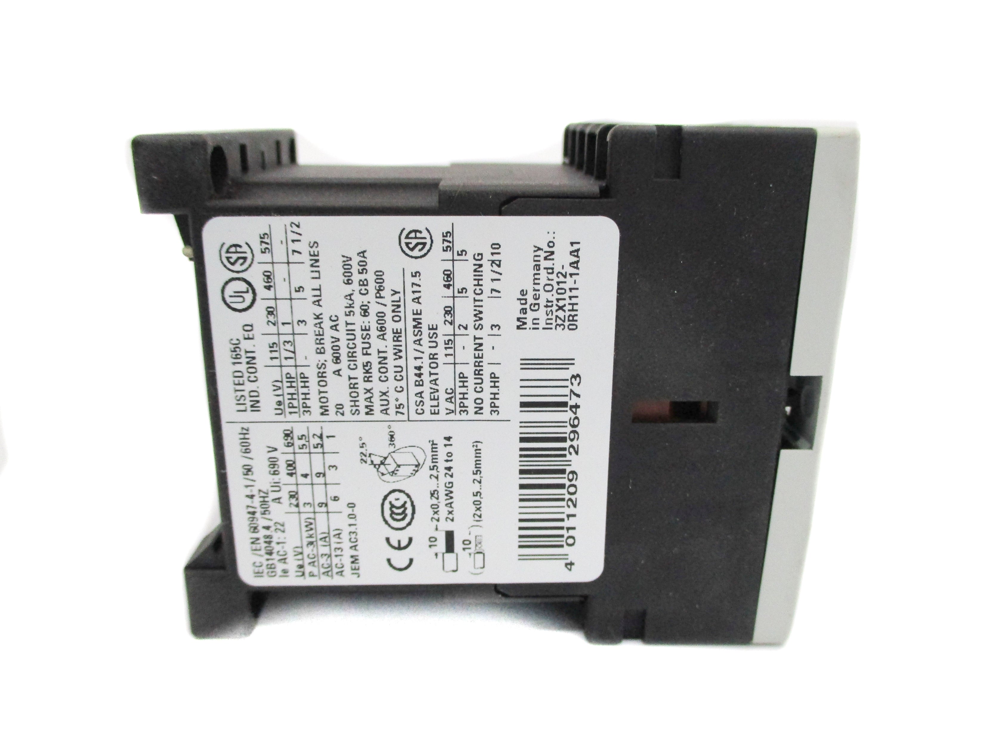 SIEMENS 3RT1016-2AF02 110V NSMP