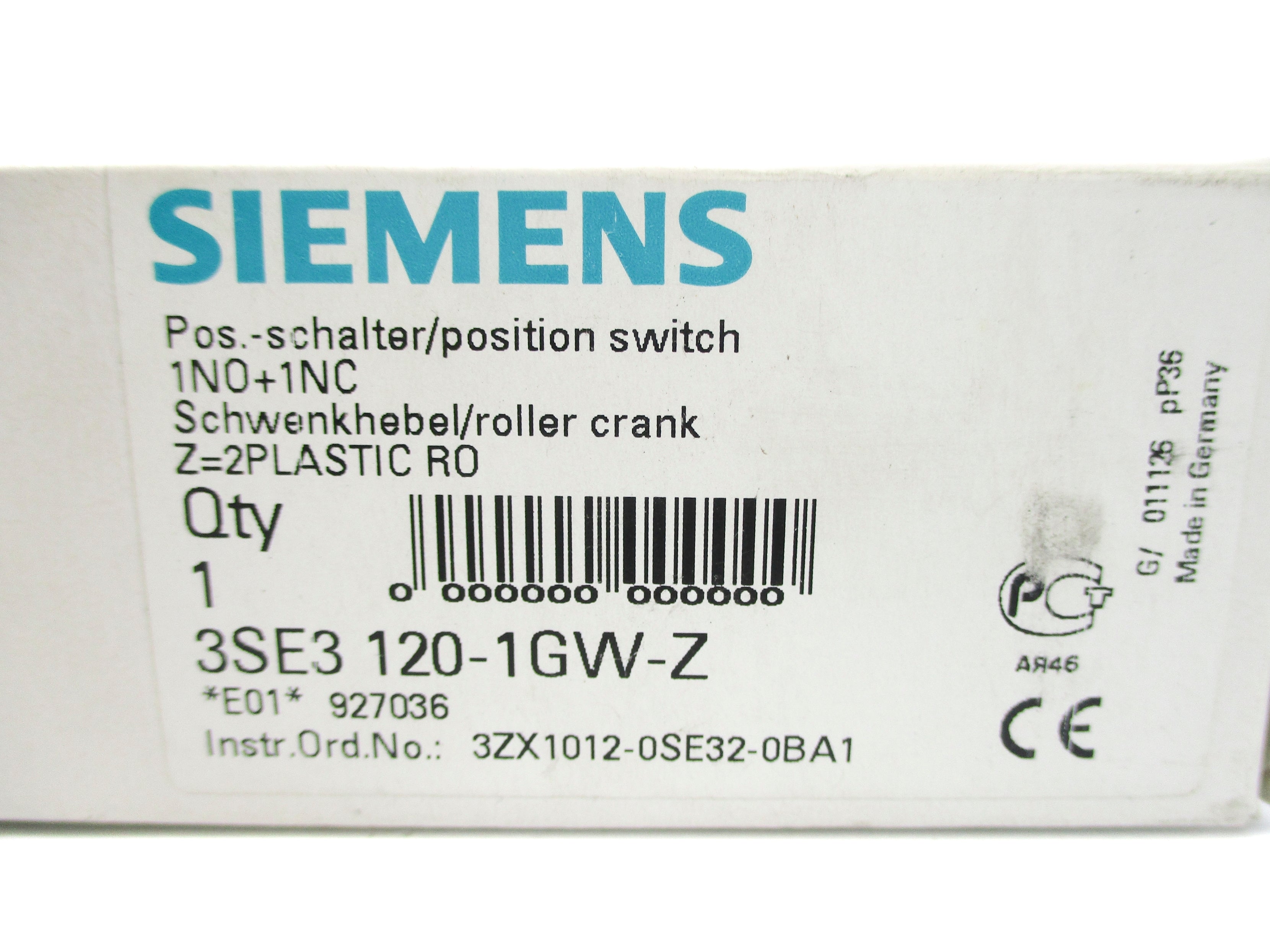SIEMENS 3SE3120-1GW-Z NSMP