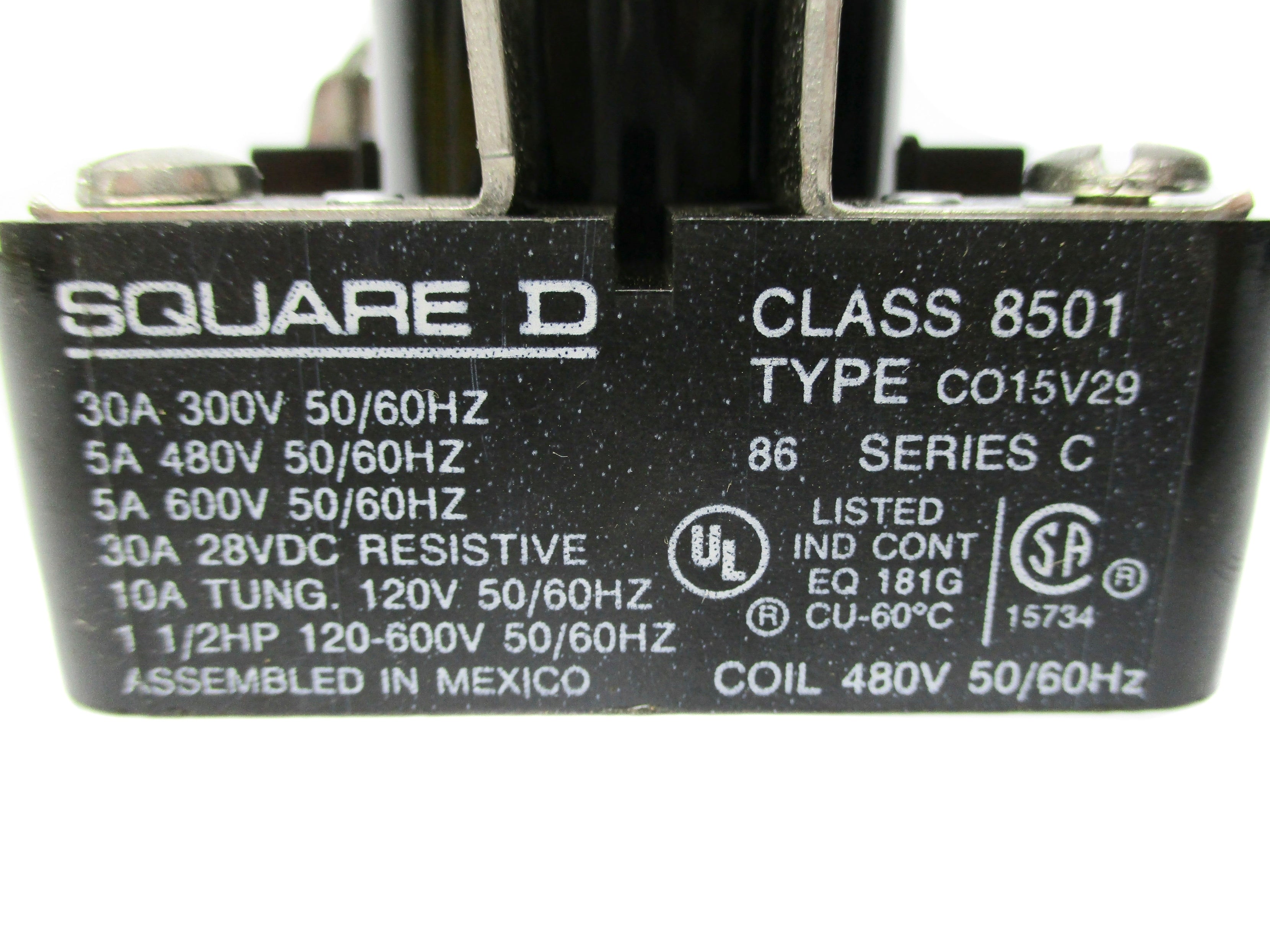 SQUARE D 8501CO15V29 SER. C 30A 480V UNMP