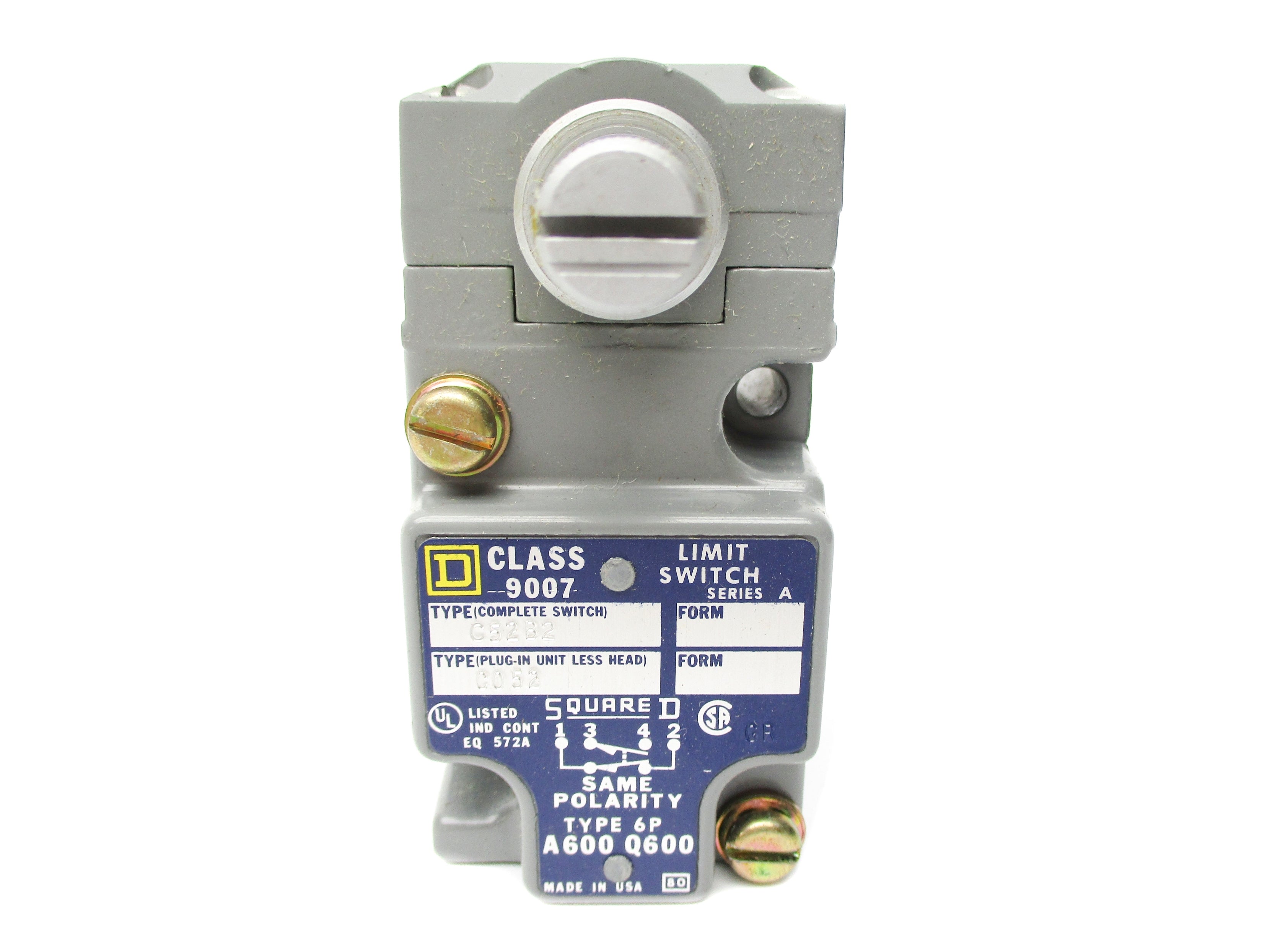 SQUARE D 9007C52B2 SER. A UNMP