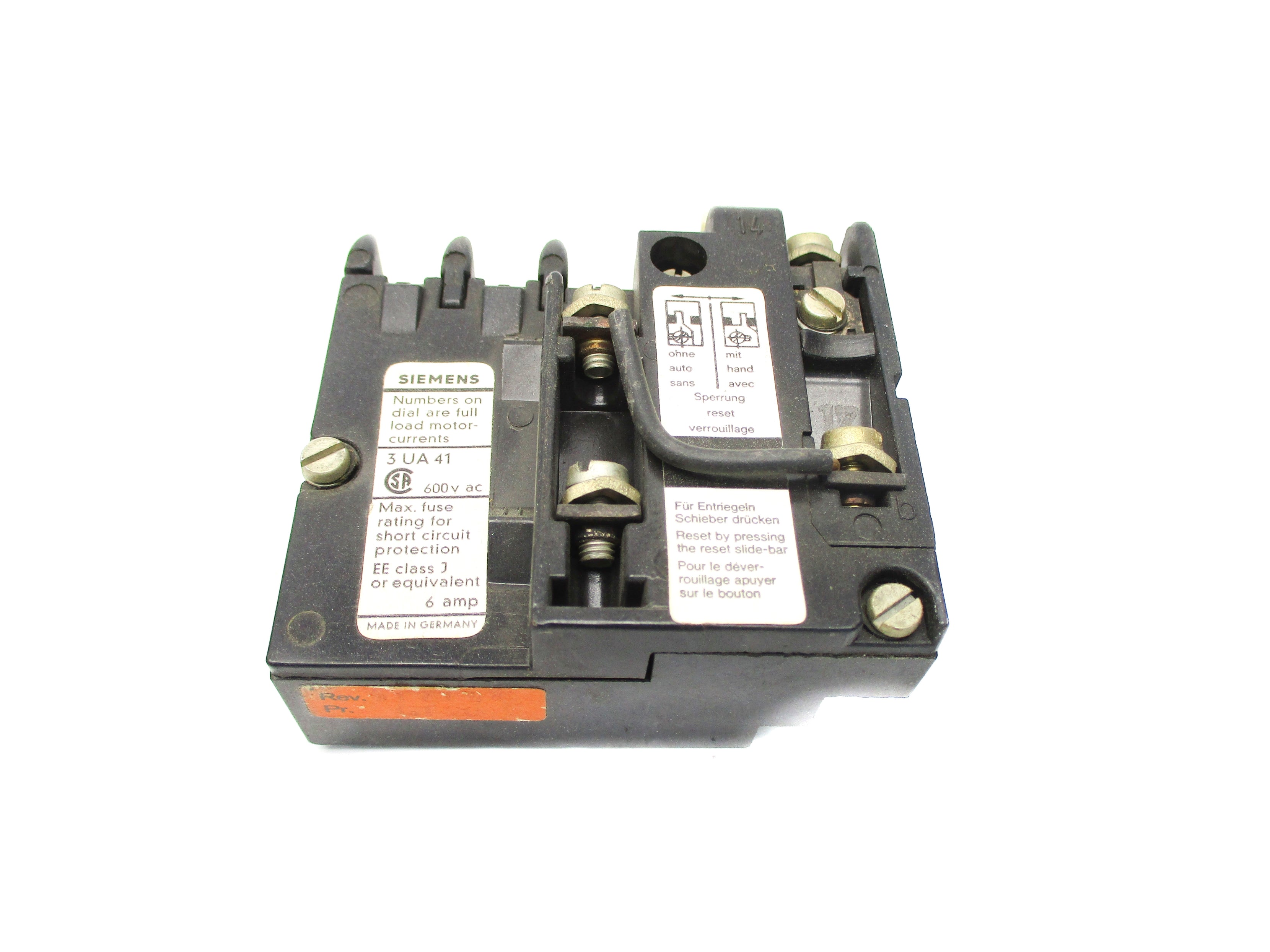 SIEMENS 3UA4101-0G 1-1.5A UNMP