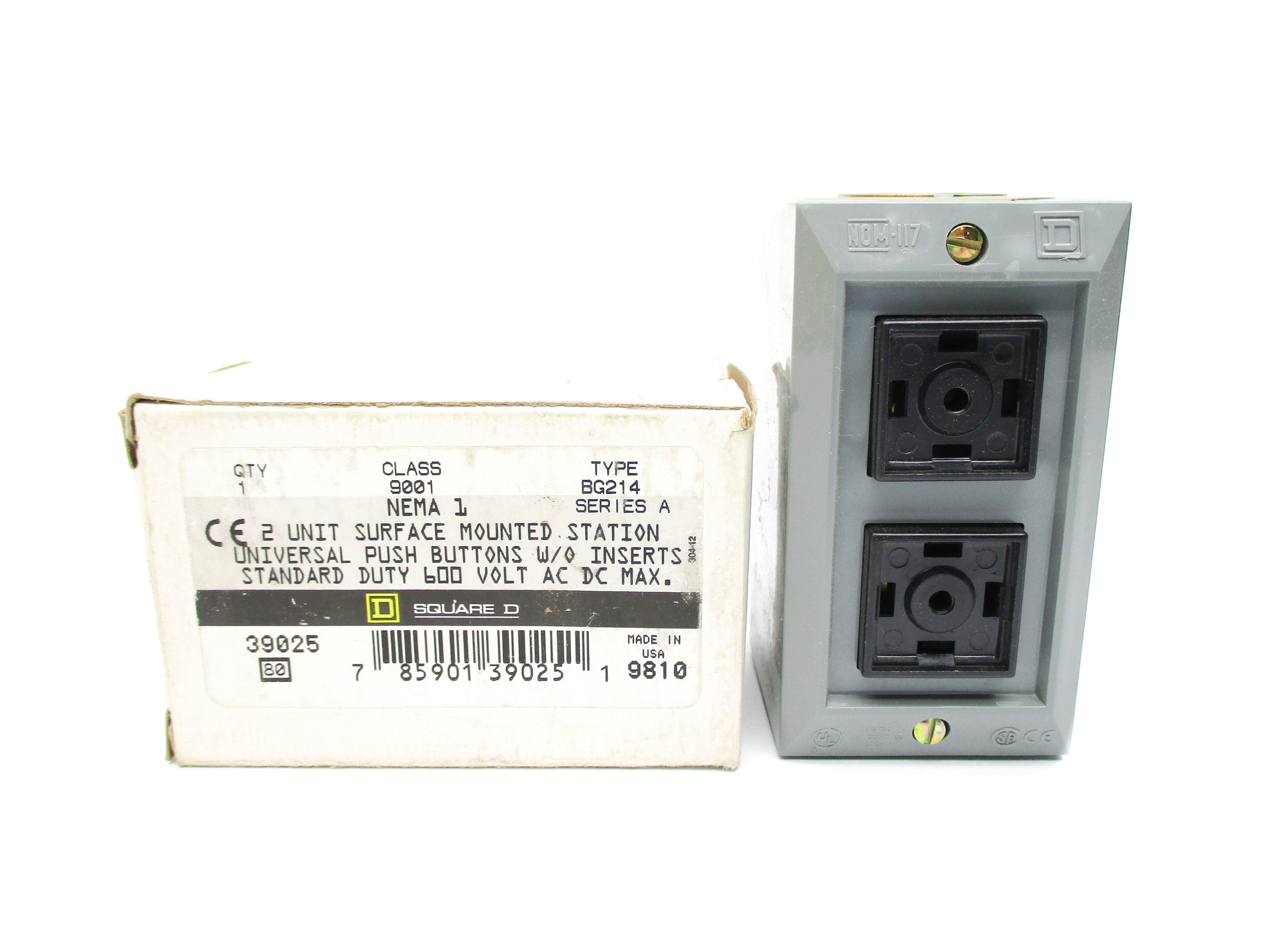 SQUARE D 9001BG214 SER. A NSMP
