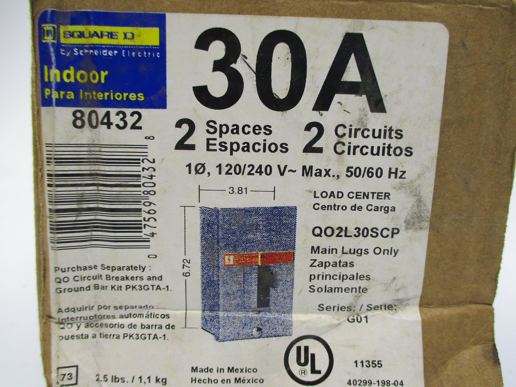 SQUARE D QO2L30SCP SER. G01 NSMP