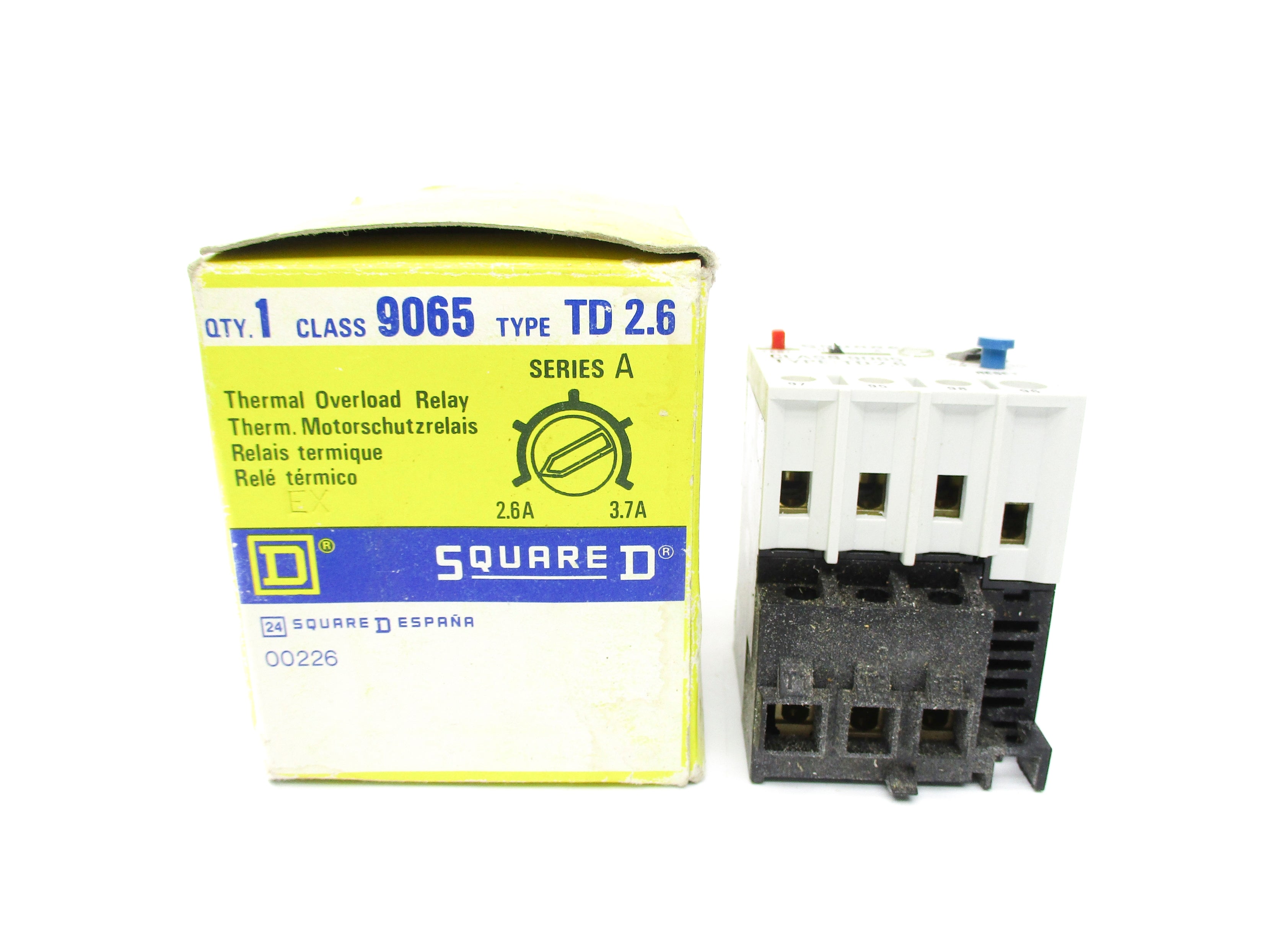 SQUARE D 9065TD2.6 SER. A 2.6-3.7A NSMP