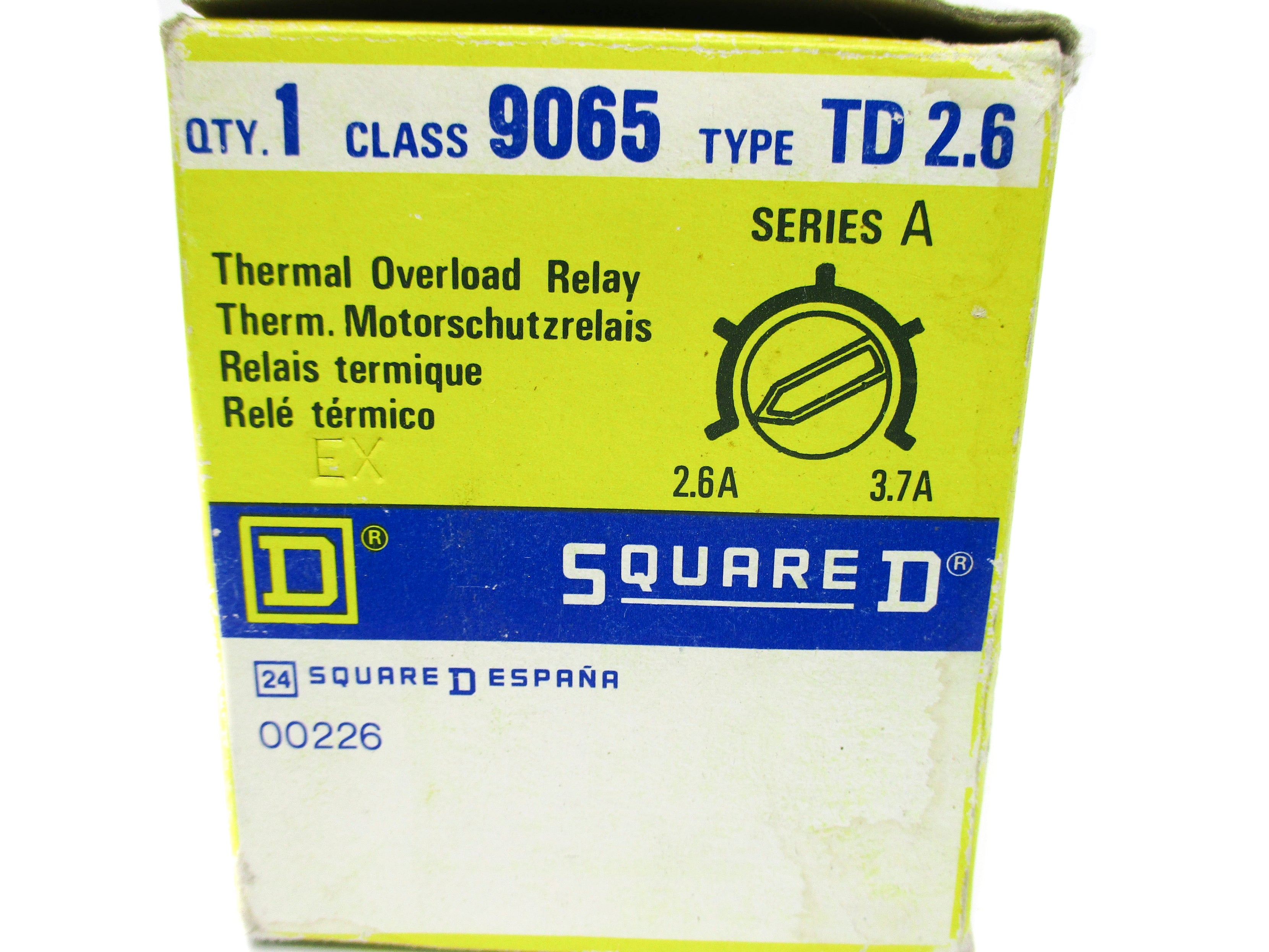 SQUARE D 9065TD2.6 SER. A 2.6-3.7A NSMP