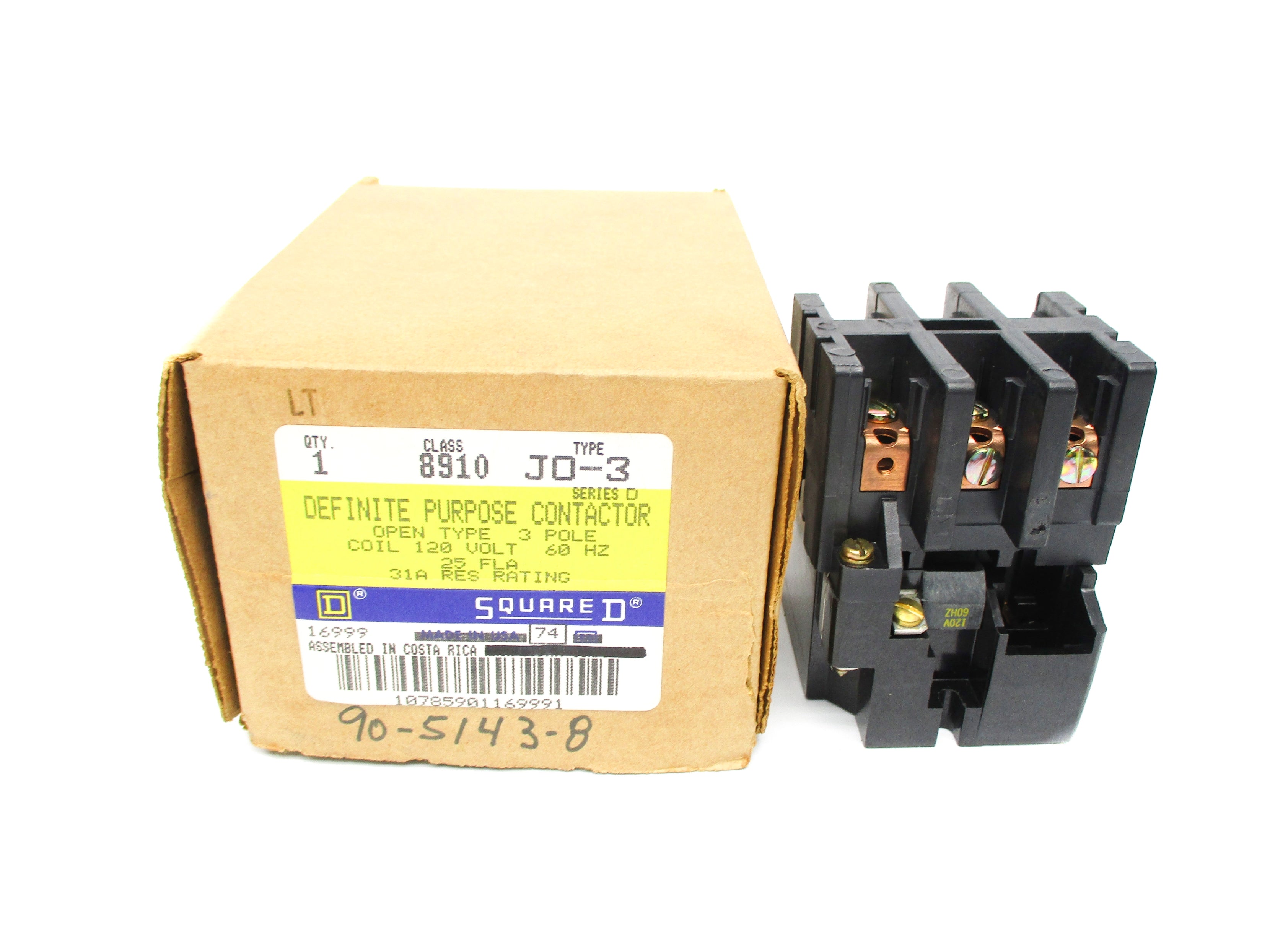 SQUARE D 8910JO3 SER. D 120V NSMP