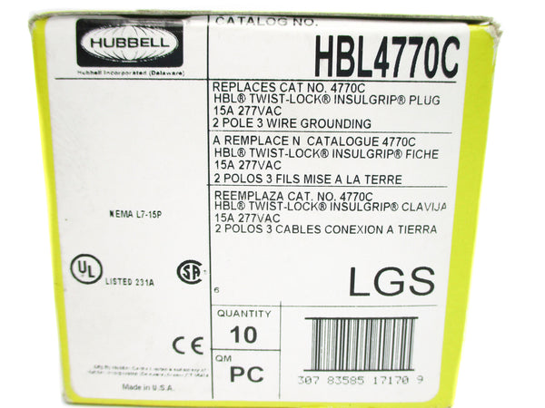 HUBBELL HBL4770C (PKG OF 10) NSMP