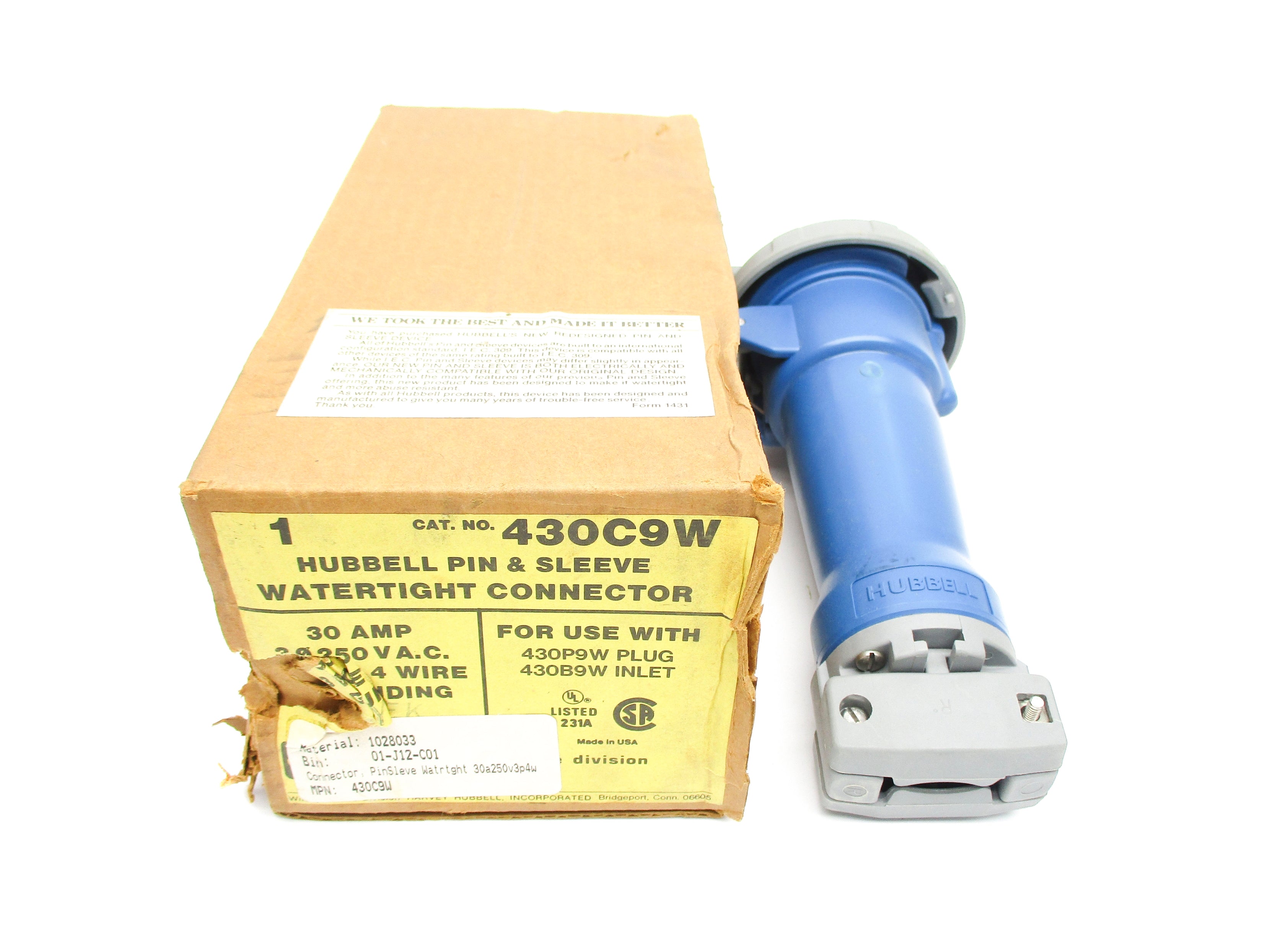 HUBBELL 430C9W NSMP