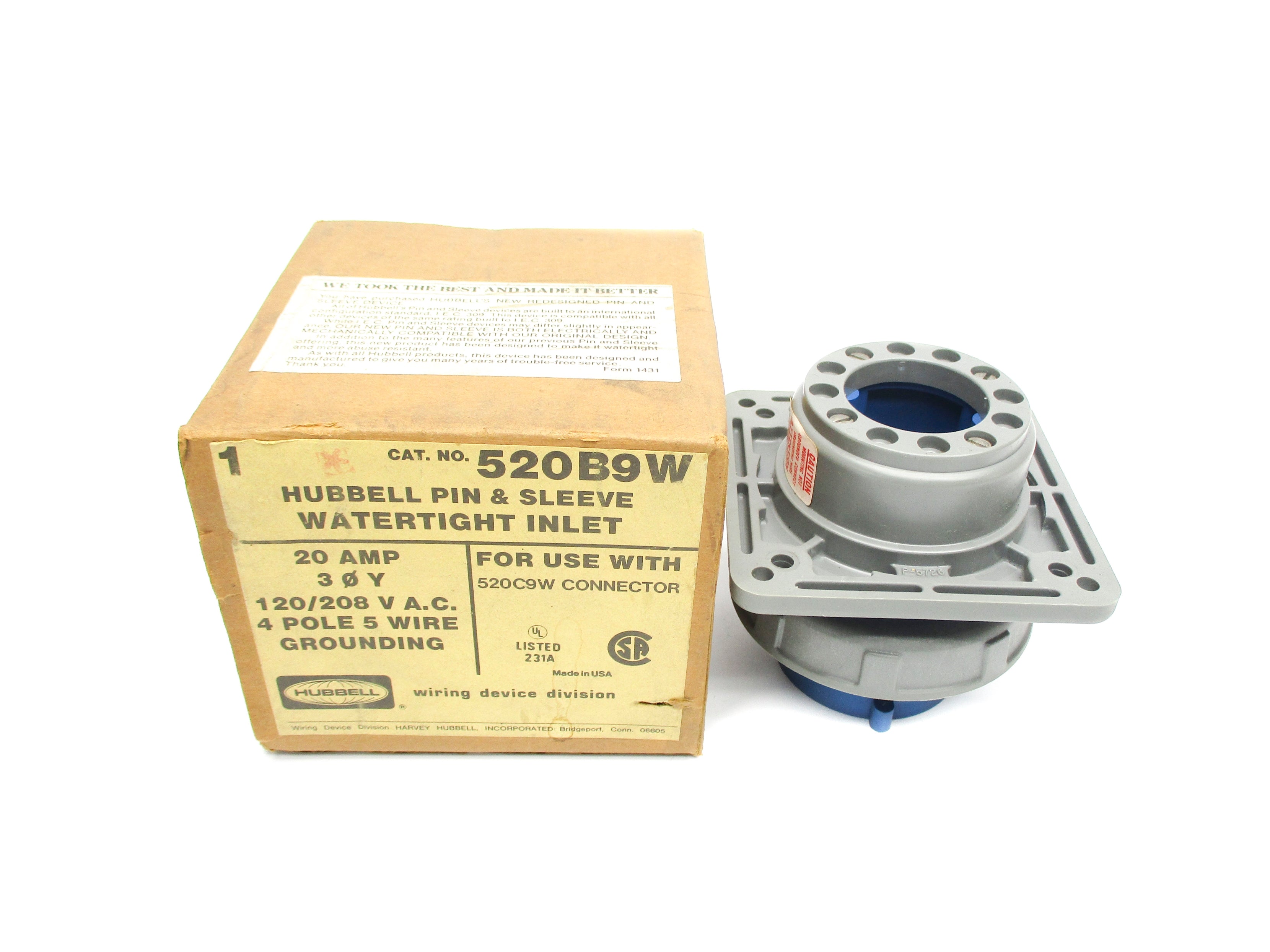 HUBBELL 520B9W NSMP