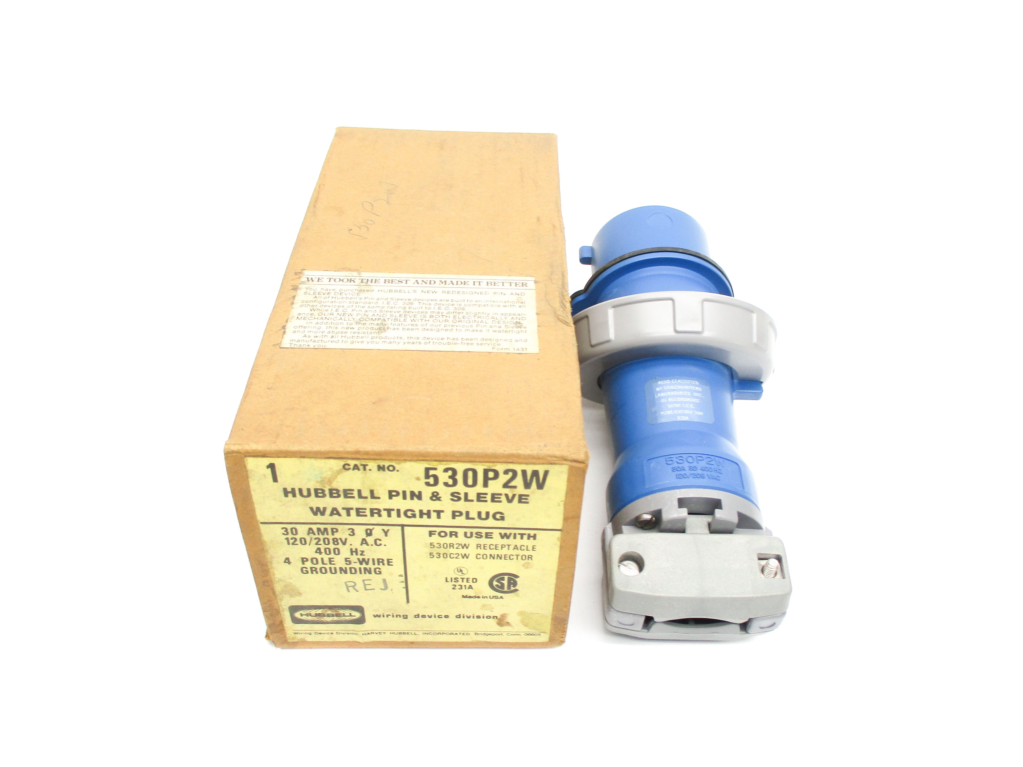 HUBBELL 530P2W NSMP
