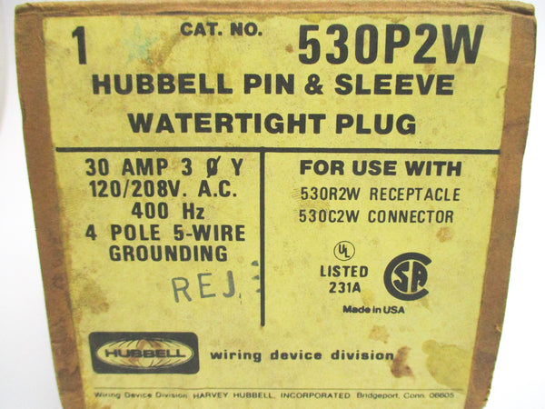 HUBBELL 530P2W NSMP