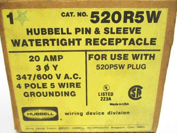 HUBBELL 520R5W NSMP