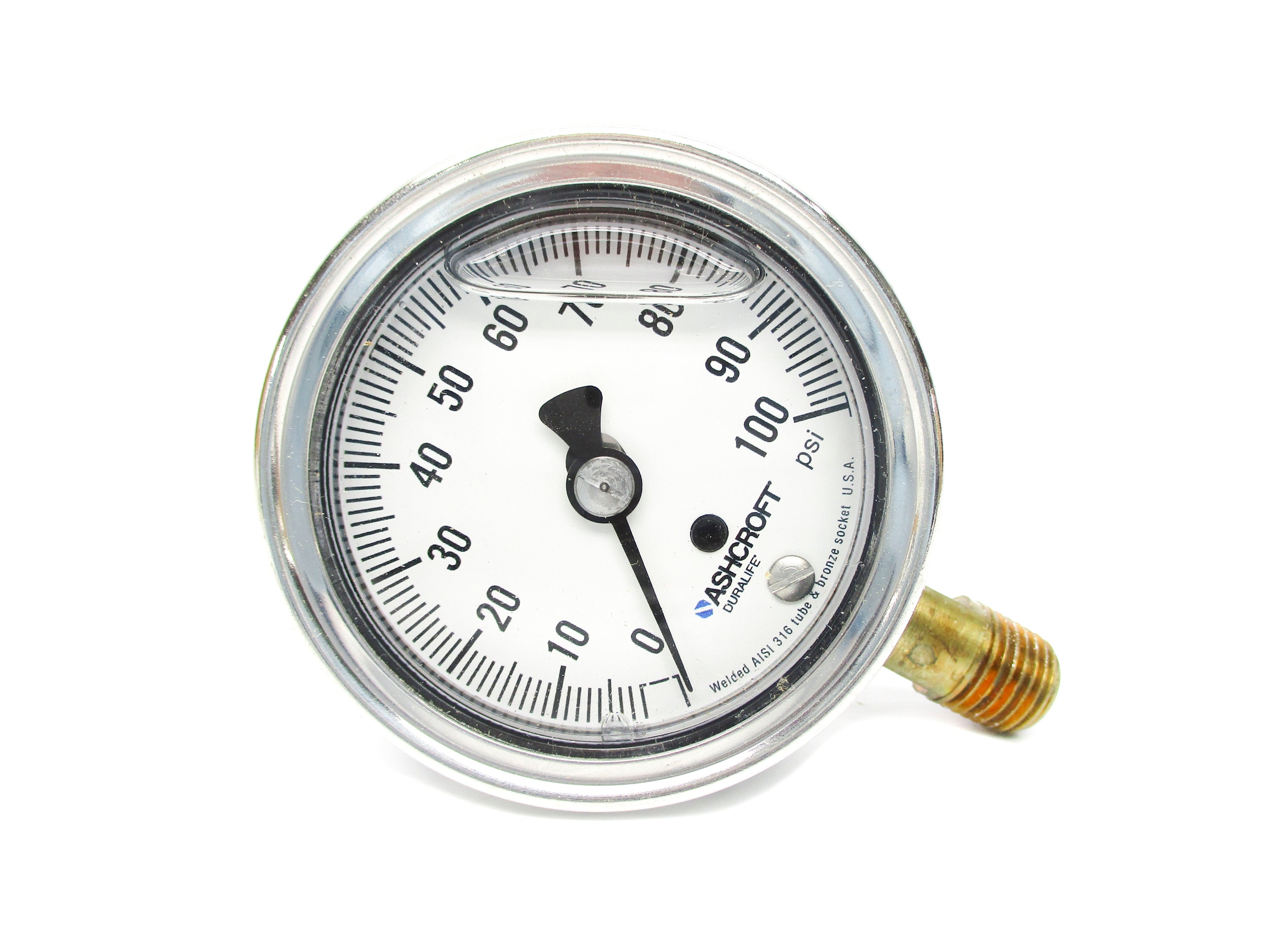 ASHCROFT 25-1009-AWL-02L-100# 0-100PSI NSMP