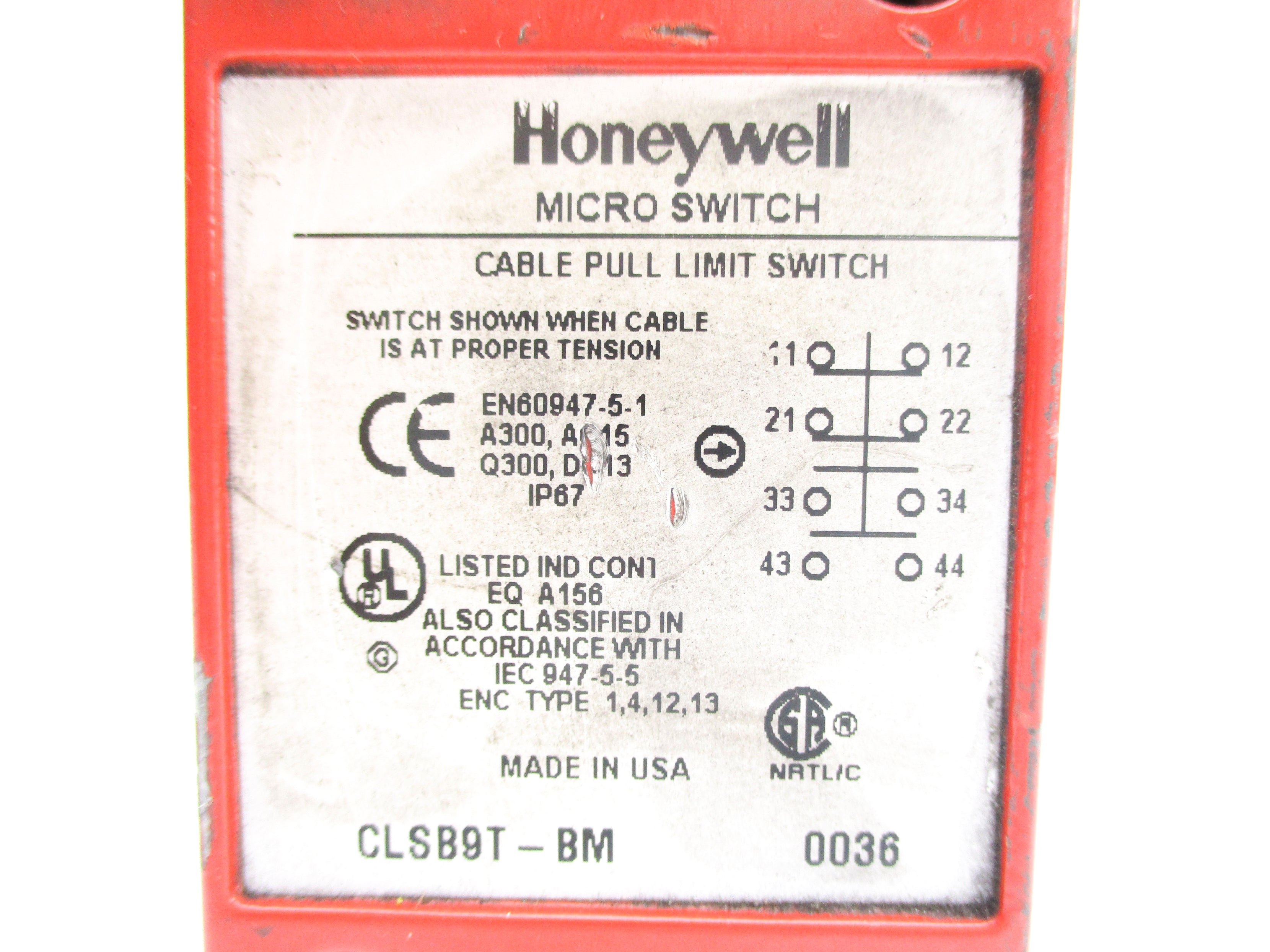 HONEYWELL CLSB9T-BM UNMP