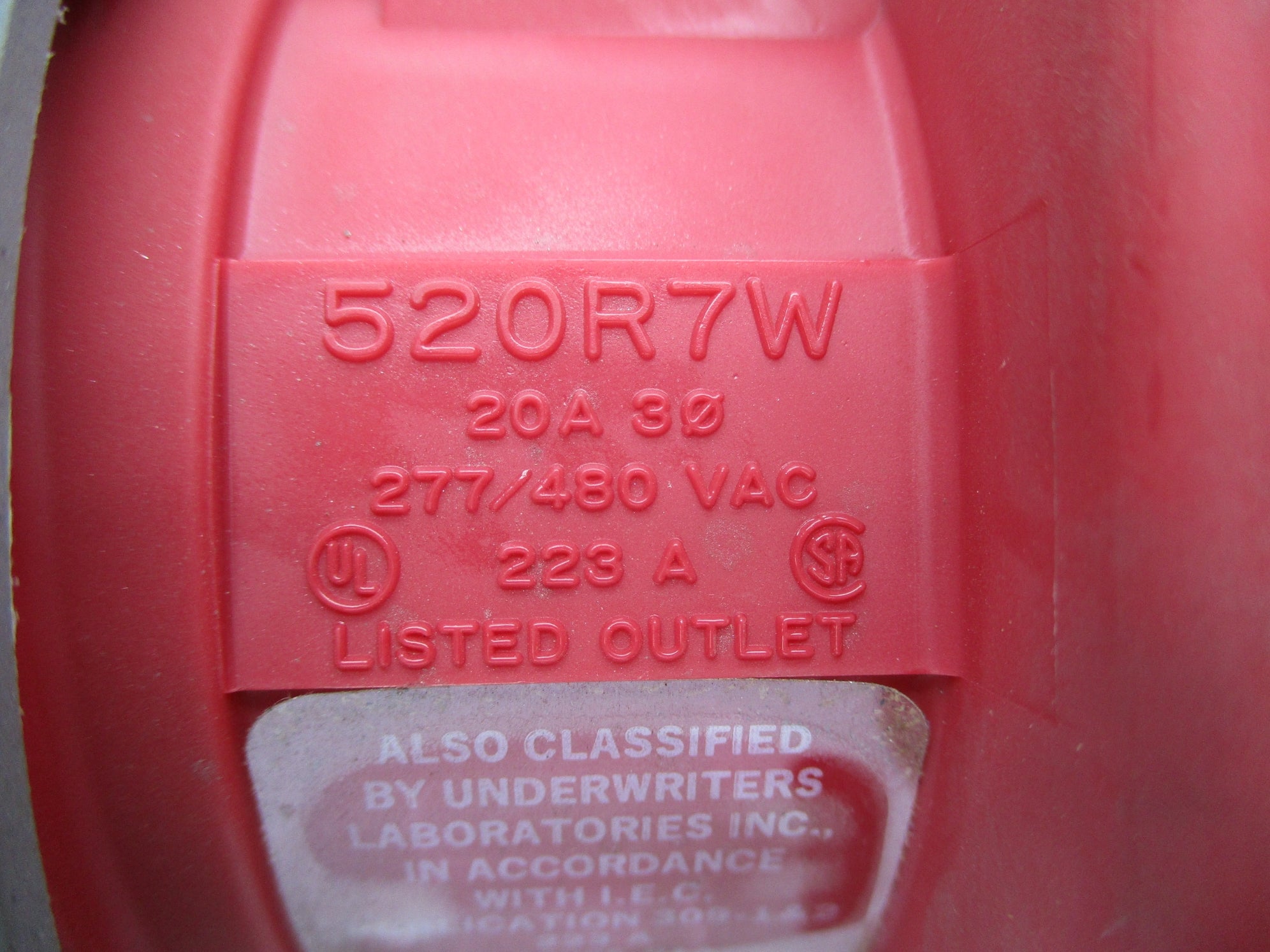 HUBBELL 520R7W NSNP