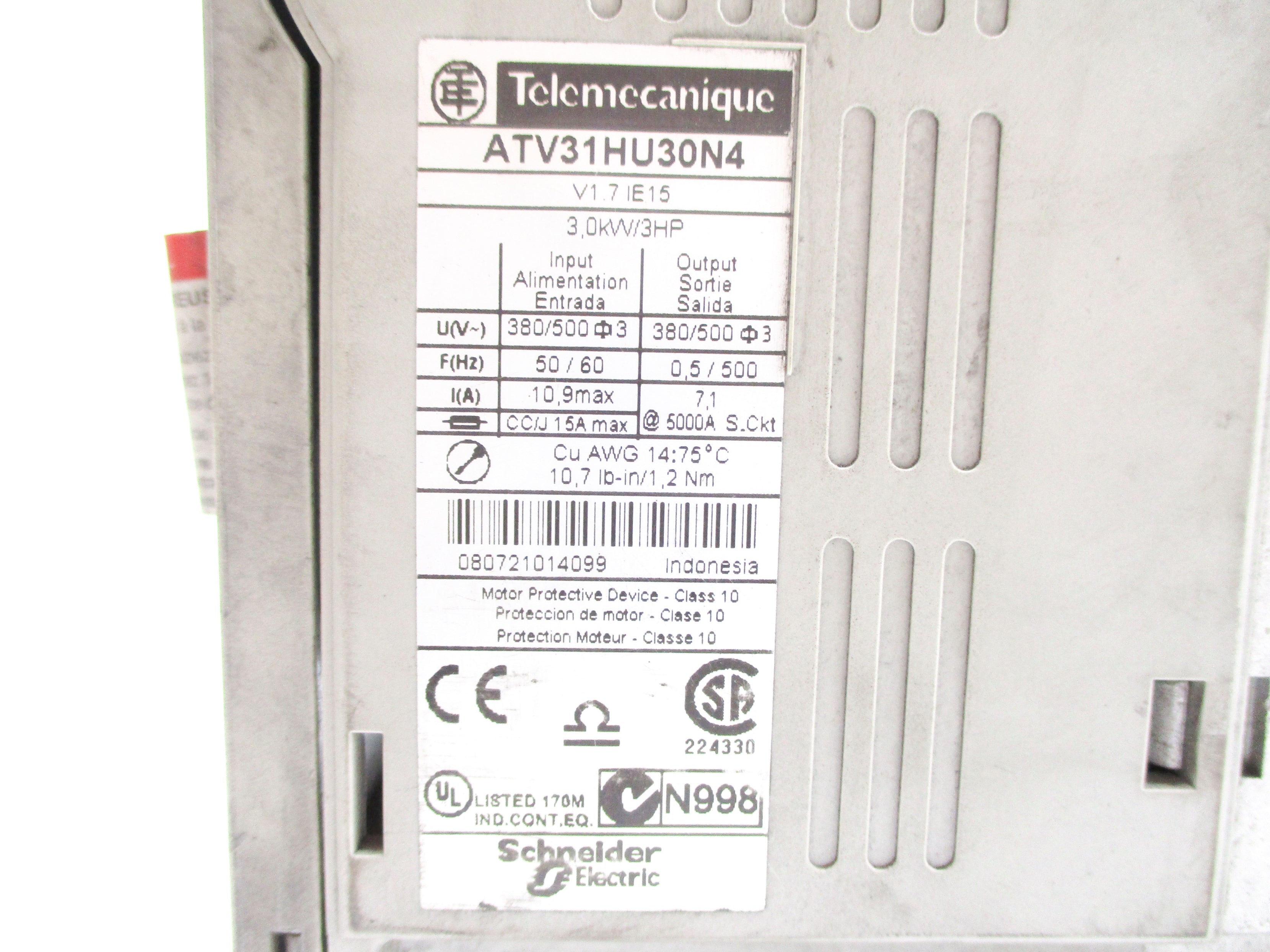 TELEMECANIQUE ATV31HU30N4 (AS PICTURED) UNMP