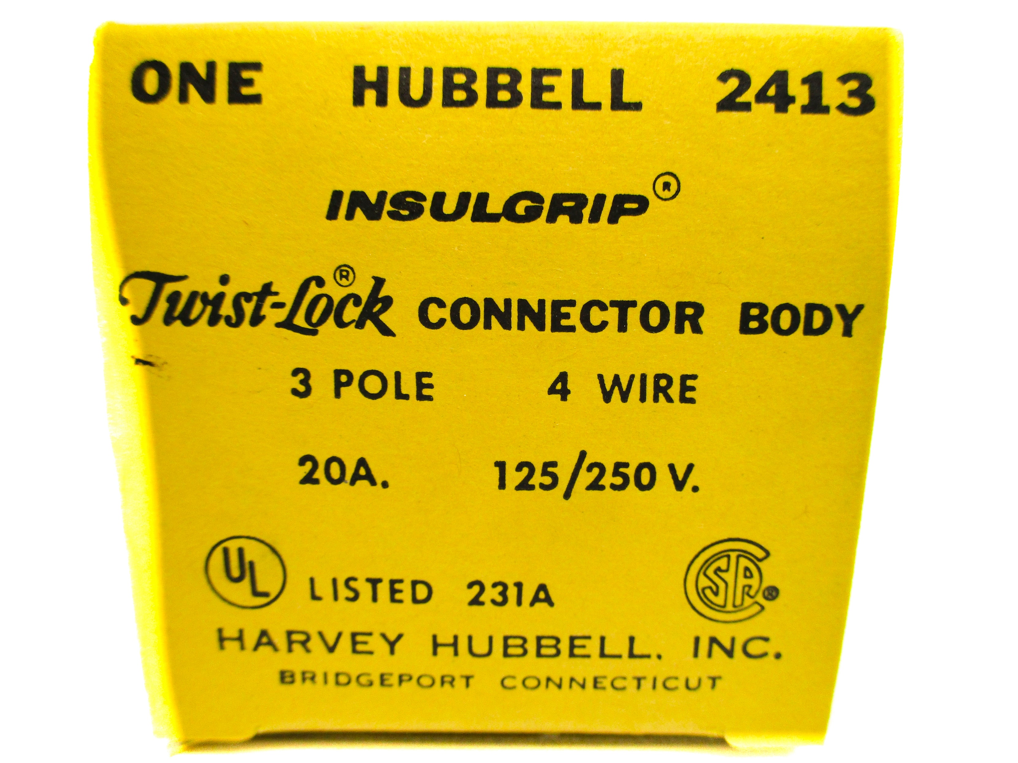 HUBBELL 2413 125/250V 20A NSMP