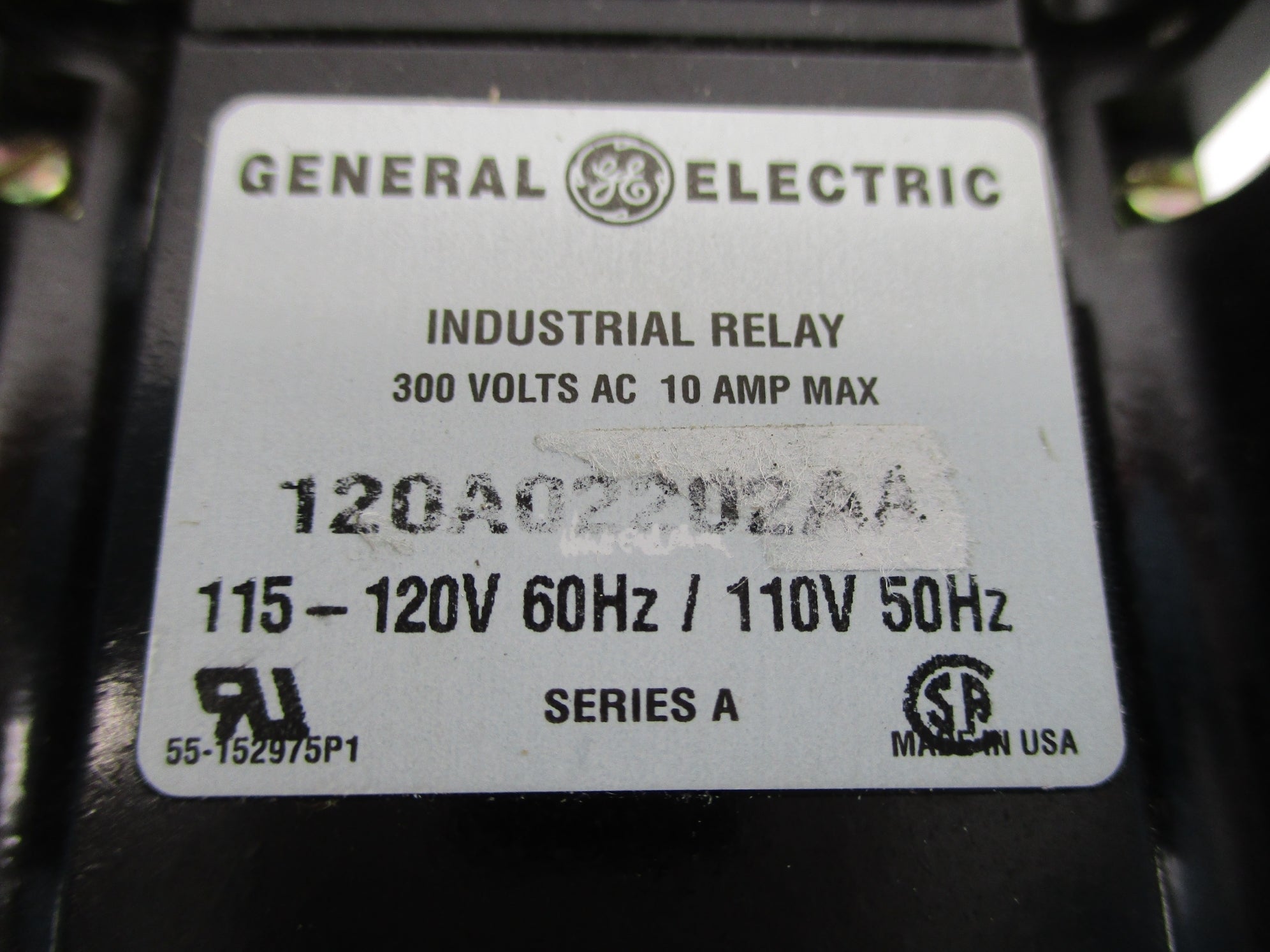 GENERAL ELECTRIC 120A02202AA SER. A 110/120V NSNP