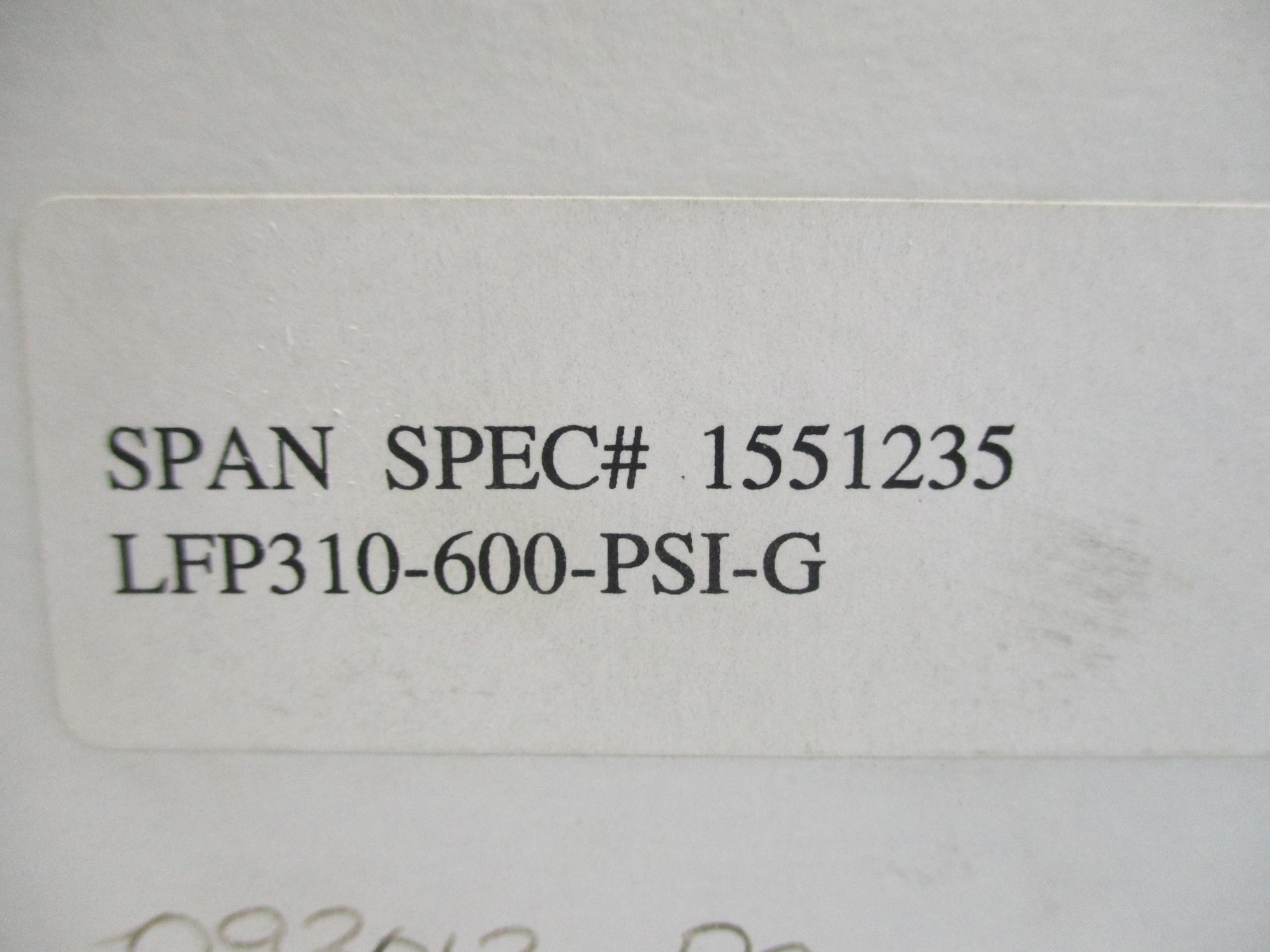 SPAN LFP310-600-PSI-G 1551235 600PSI NSMP