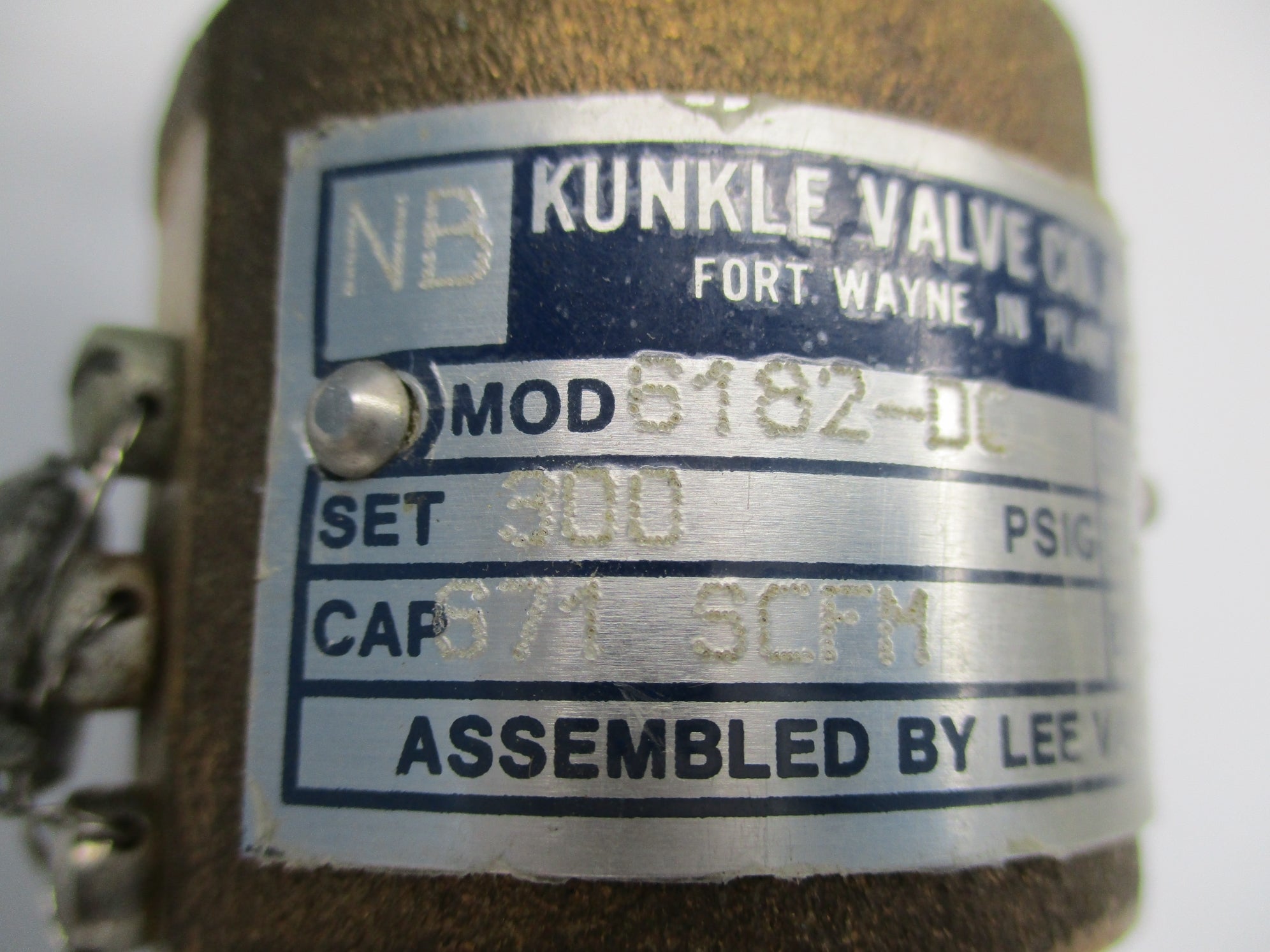 KUNKLE VALVE 6182-DC 300PSI 1/2" NSNP