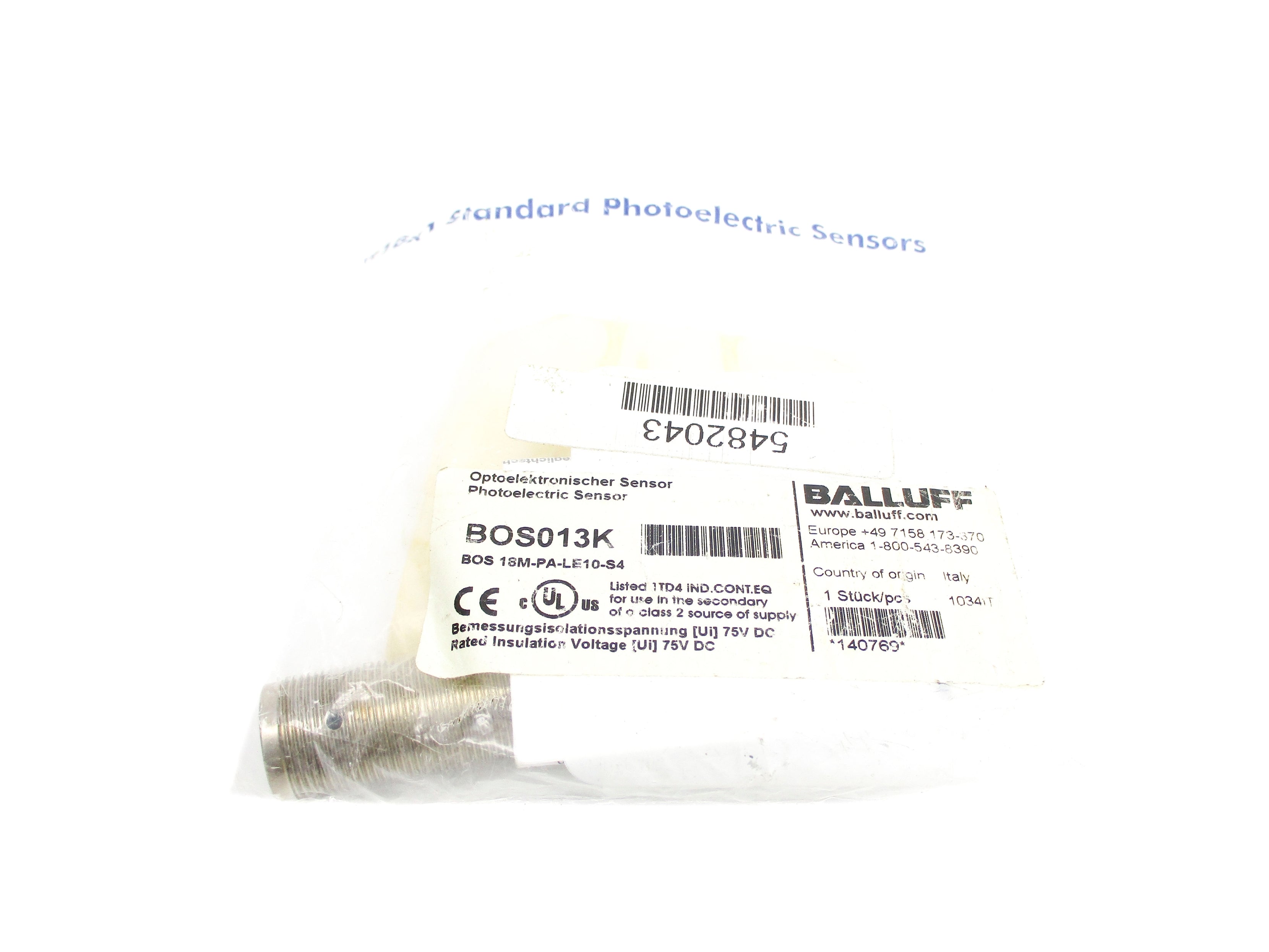 BALLUFF BOS18M-PA-LE10-S4 BOS013K NSMP