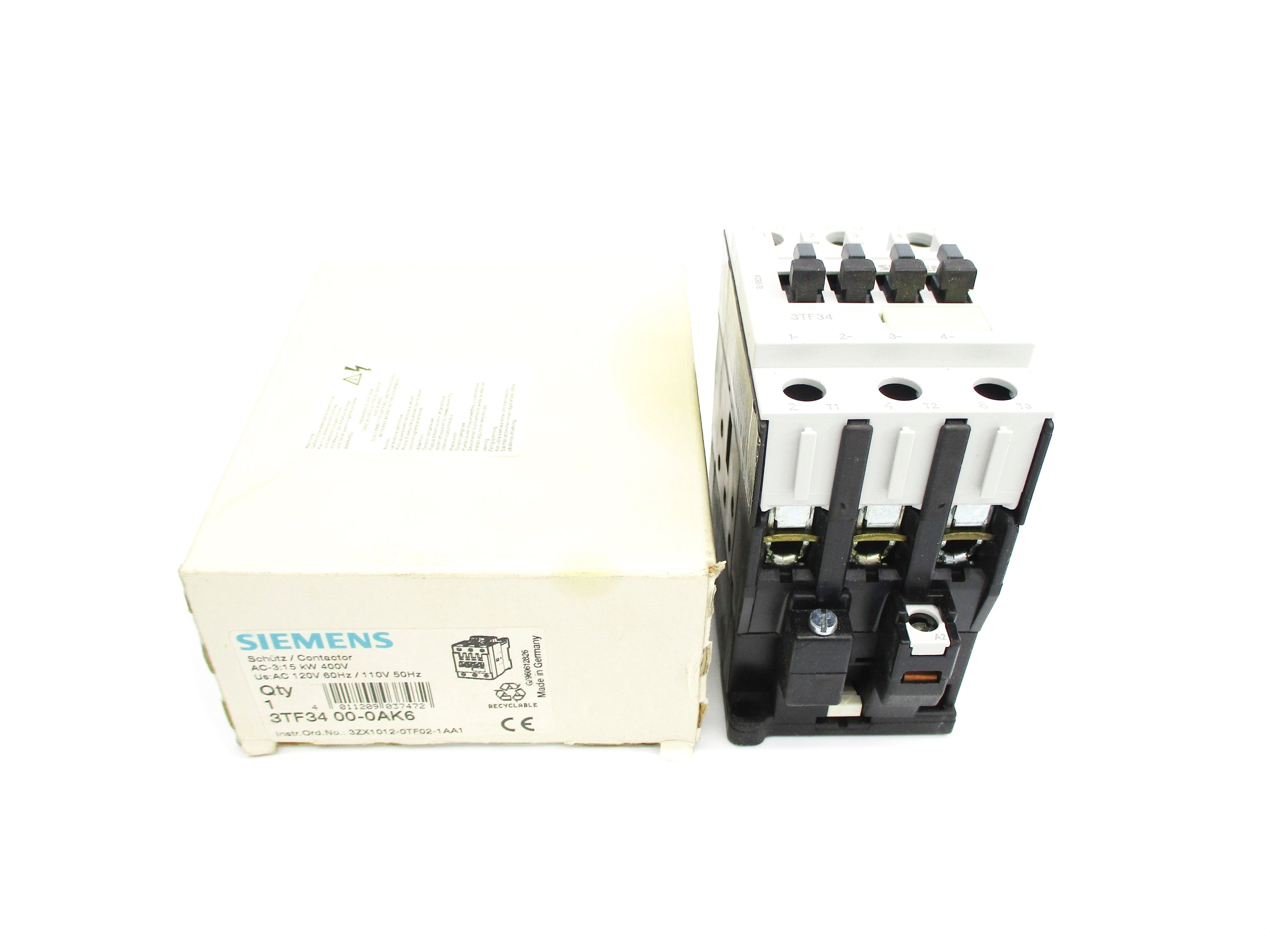 SIEMENS 3TF3400-0AK6 110/120VAC NSMP