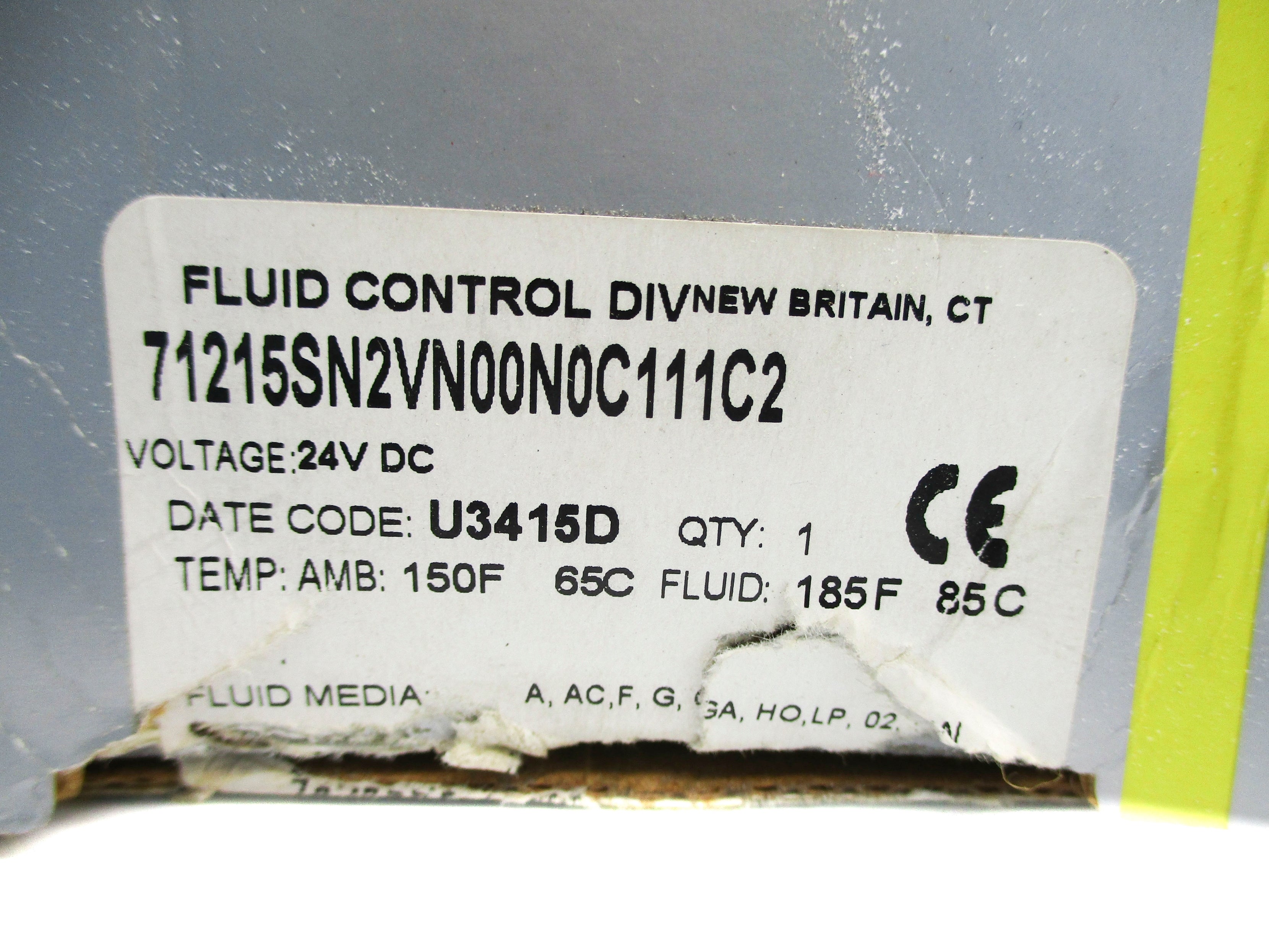 PARKER 71215SN2VN00N0C111C2 24VDC 10PSI NSMP