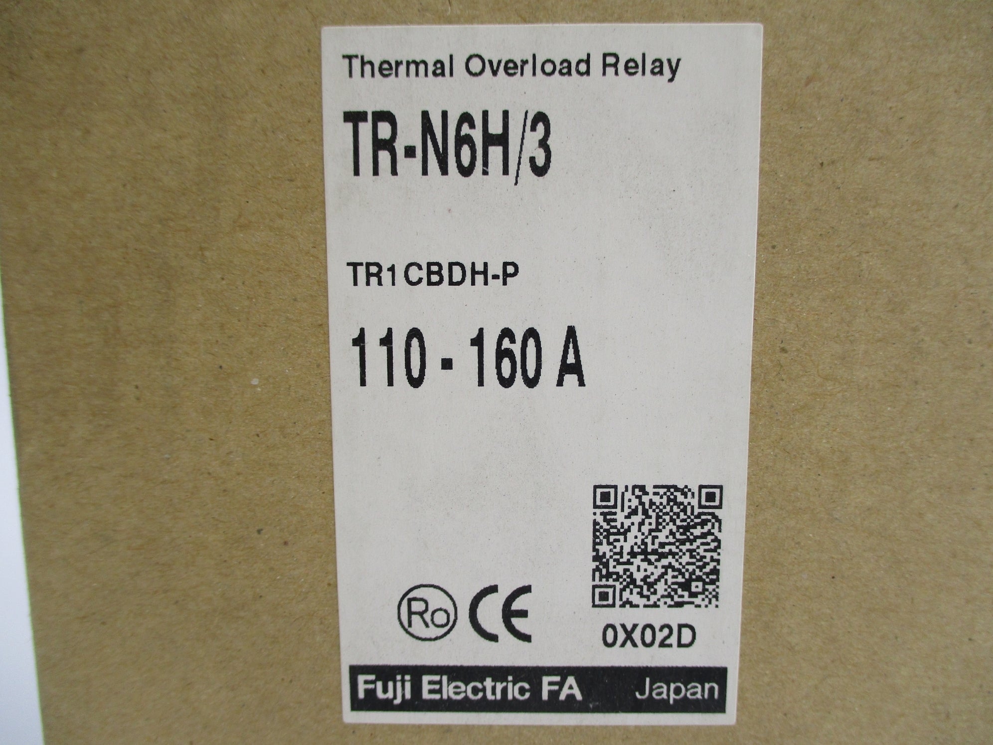 FUJI ELECTRIC TR1CBDH-P TR-N6H/3 110-160A NSMP