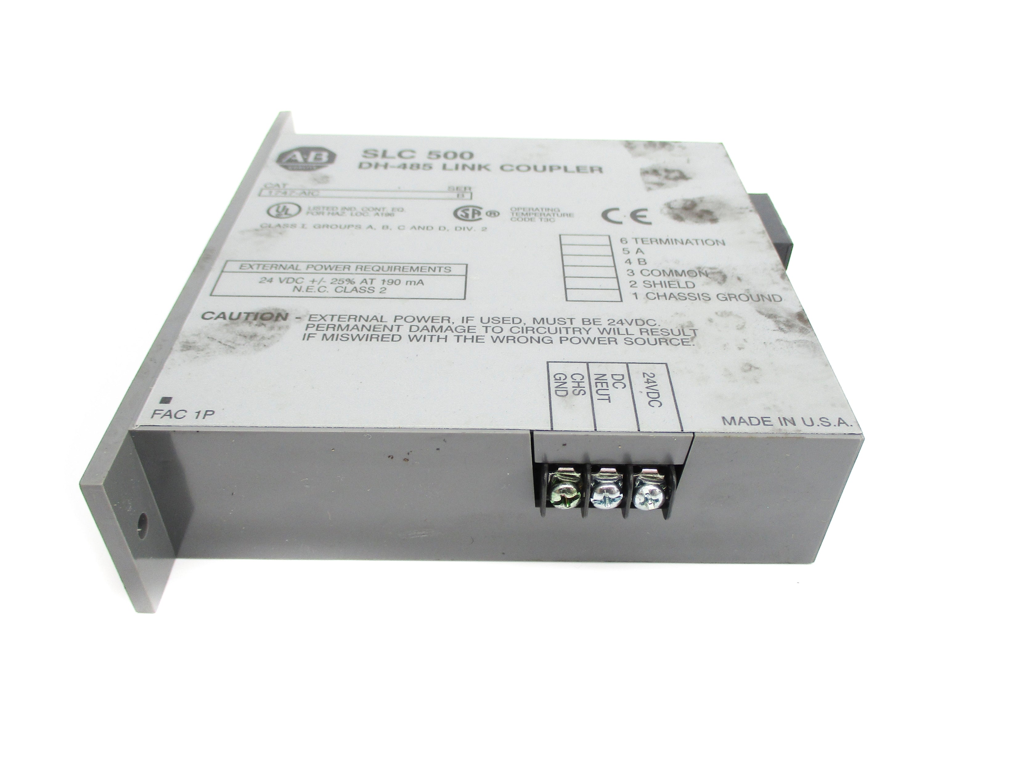 ALLEN BRADLEY 1747-AIC SER. B 24VDC UNMP