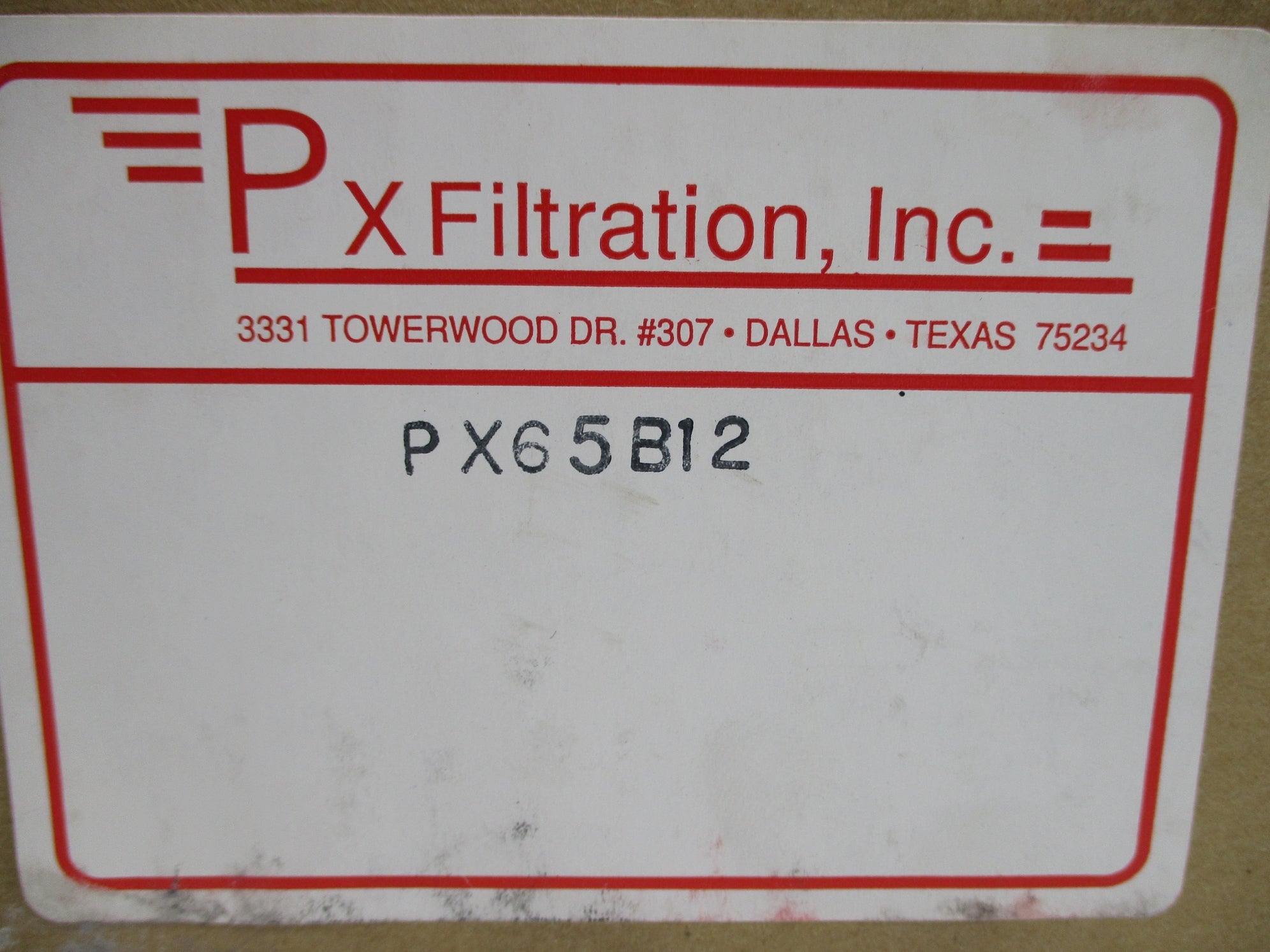 PX FILTRATION PX65B12 NSMP