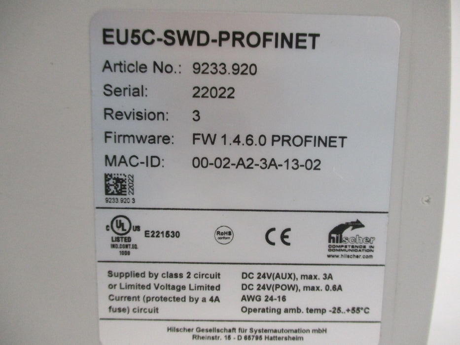 HILSCHER EU5C-SWD-PROFINET NUPI