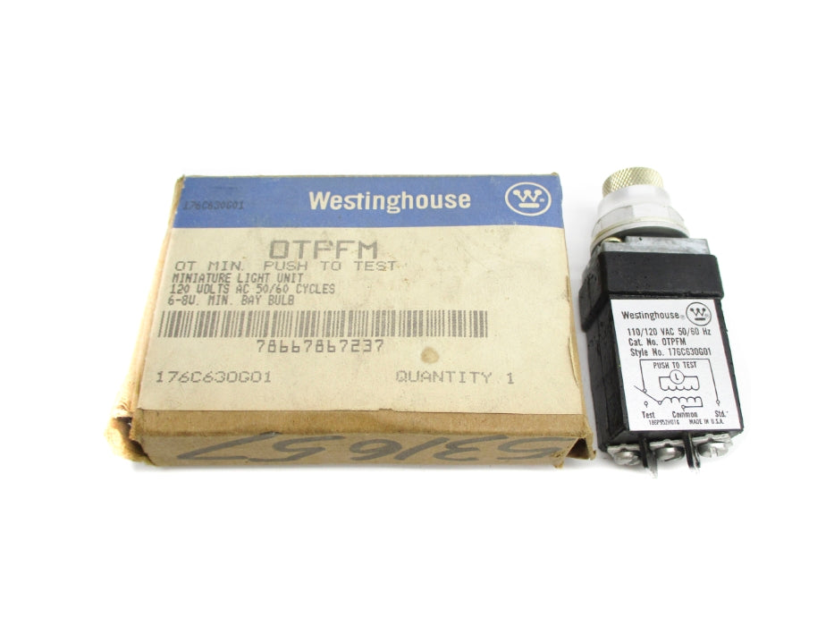 WESTINGHOUSE 176C630G01 OTPFM 110/120VAC NSMP