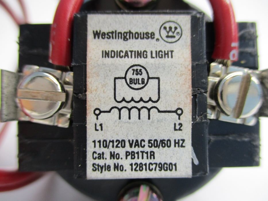 WESTINGHOUSE 1281C79G01 PB1T1R 110/120VAC UNMP