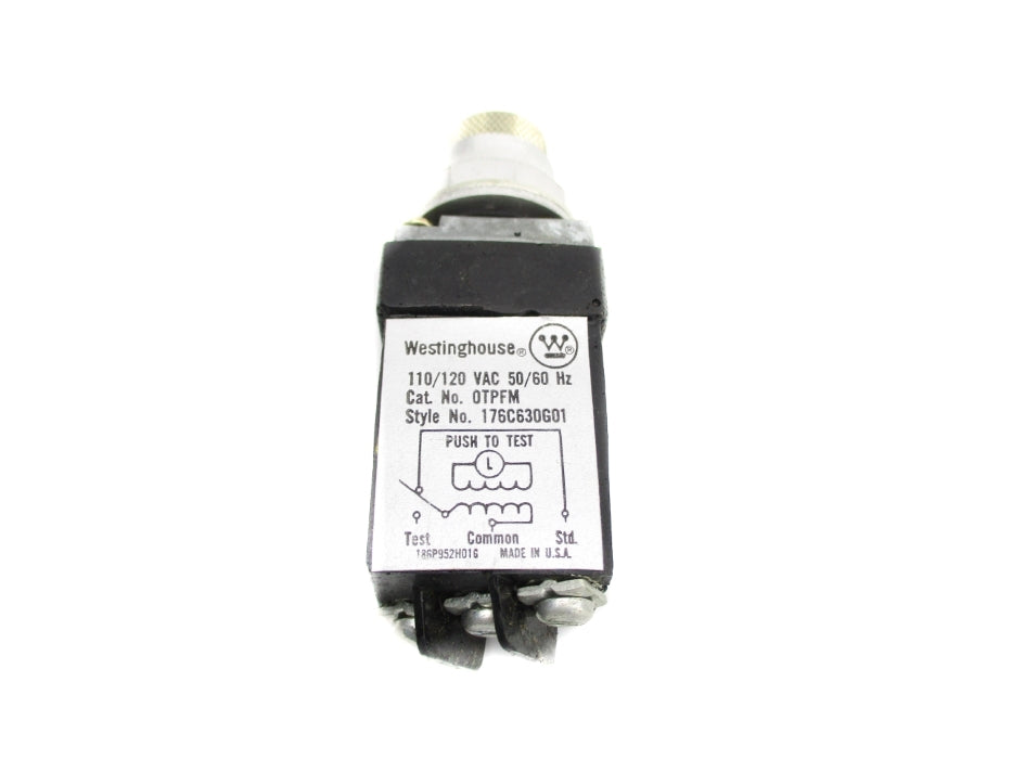 WESTINGHOUSE 176C630G01 OTPFM 110/120VAC UNMP