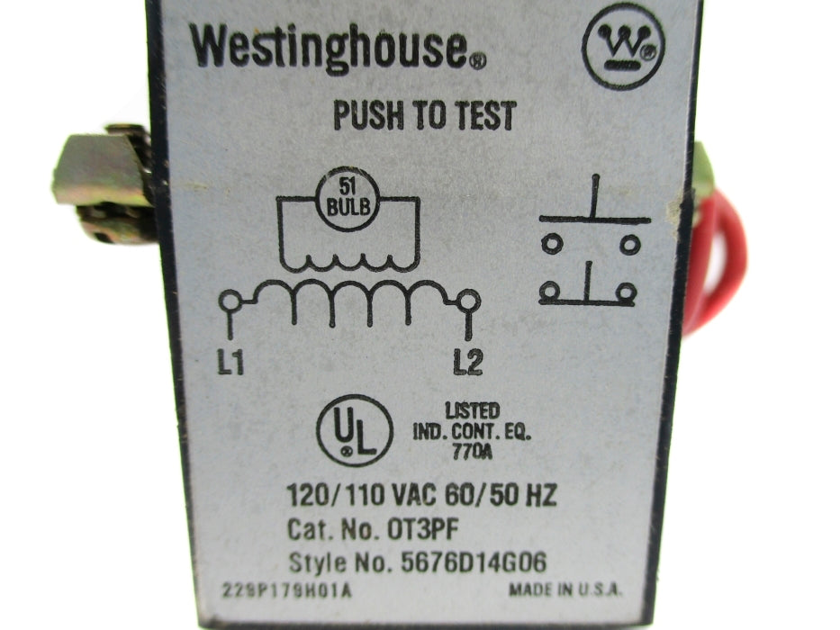 WESTINGHOUSE OT3PF 5676D14G06 UNMP
