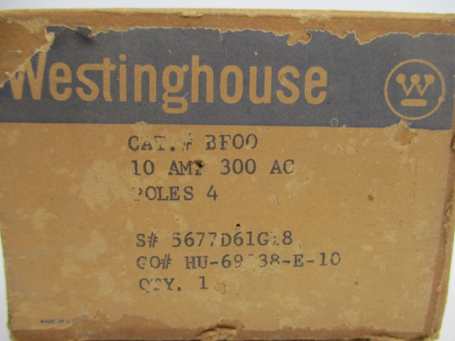 WESTINGHOUSE 5677D61G18 BF00 300VAC 10A NSMP