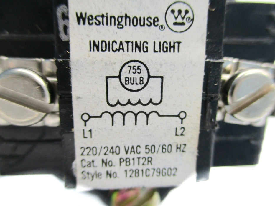 WESTINGHOUSE 1281C79G02 PB1T2R 220/240VAC NSNP