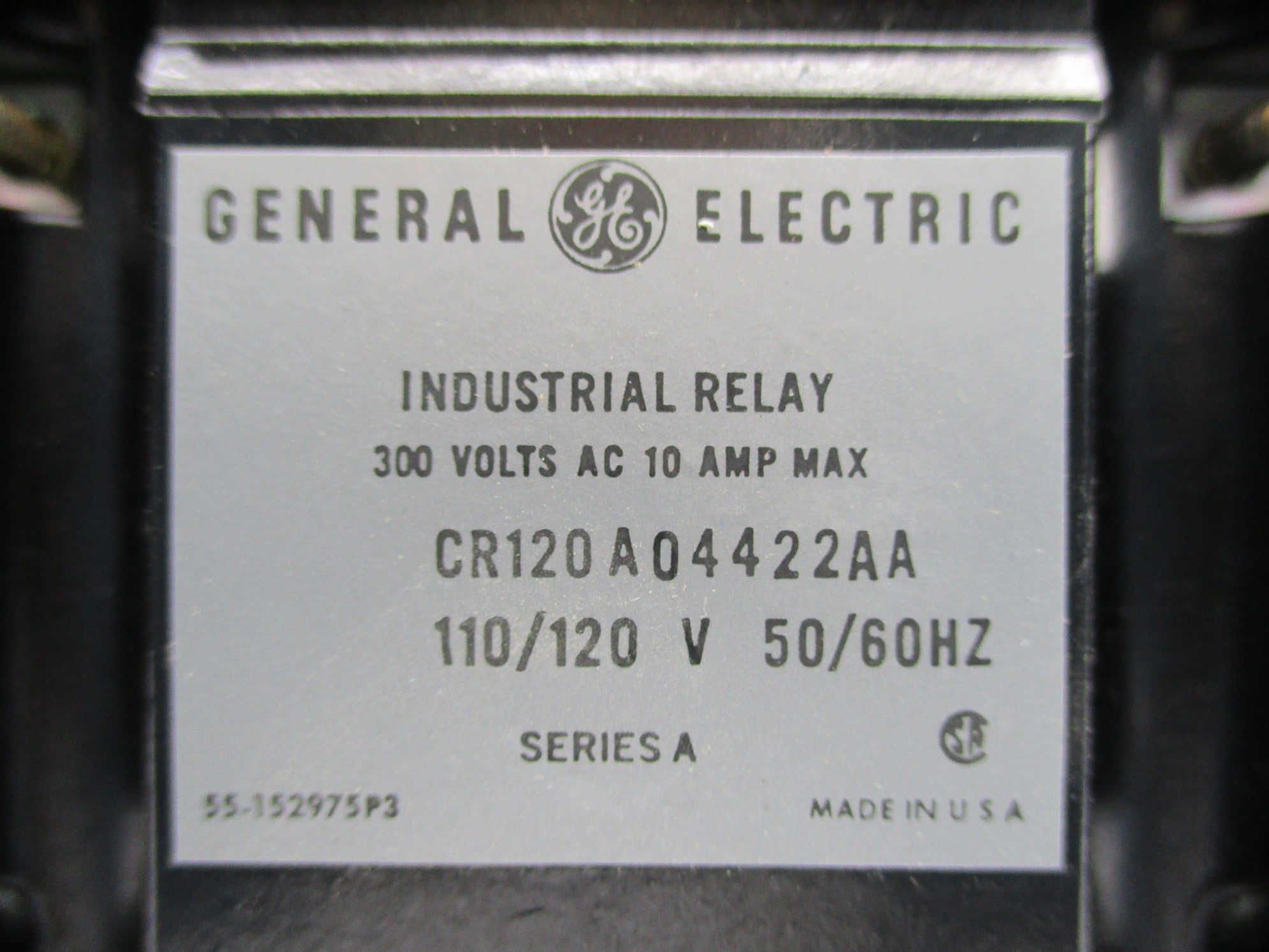 GENERAL ELECTRIC CR120A04422AA SER. A 110/120V 10A UNMP