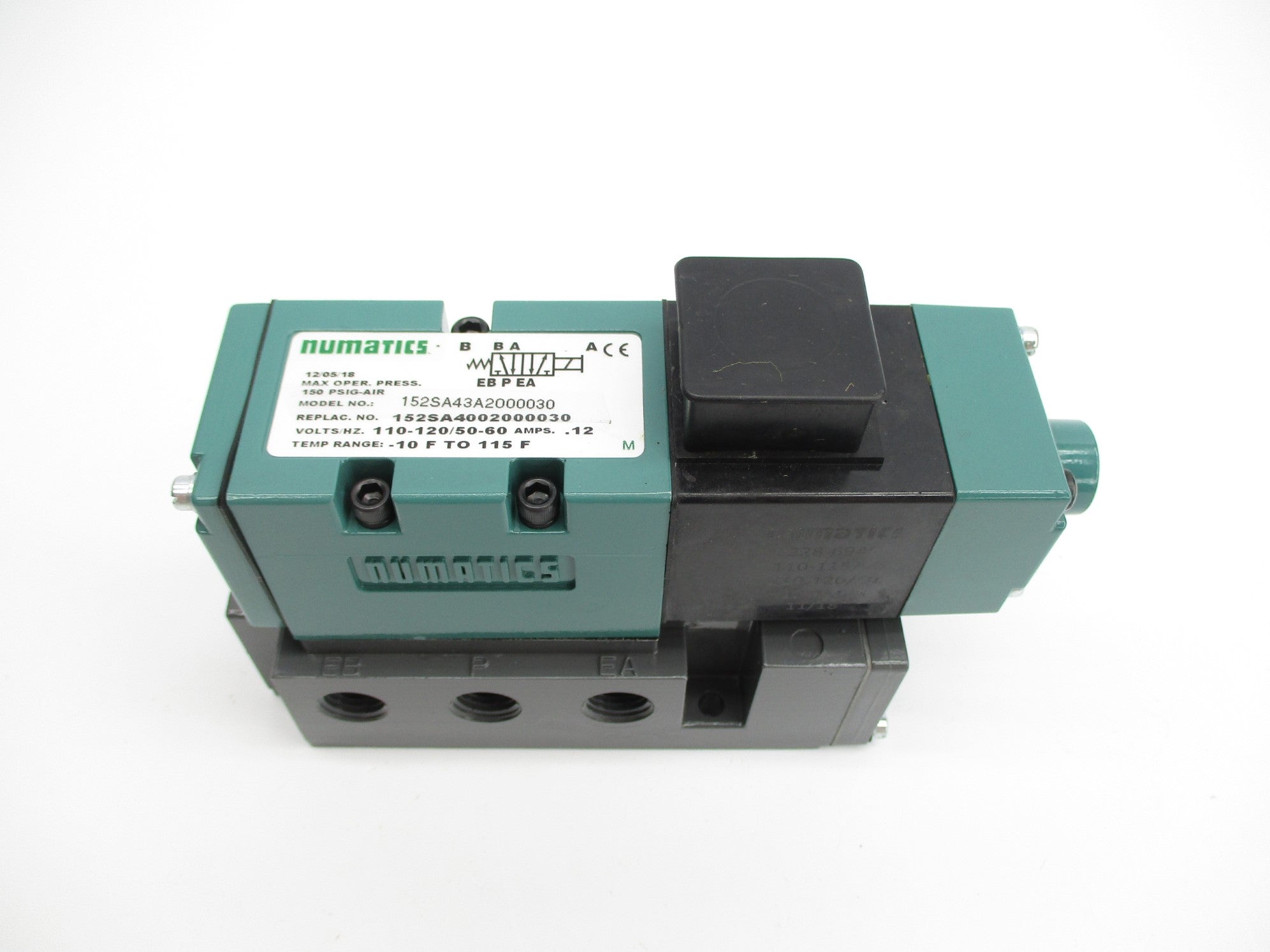 NUMATICS 152SA43A2000030 150PSIG 110/120V NSNP